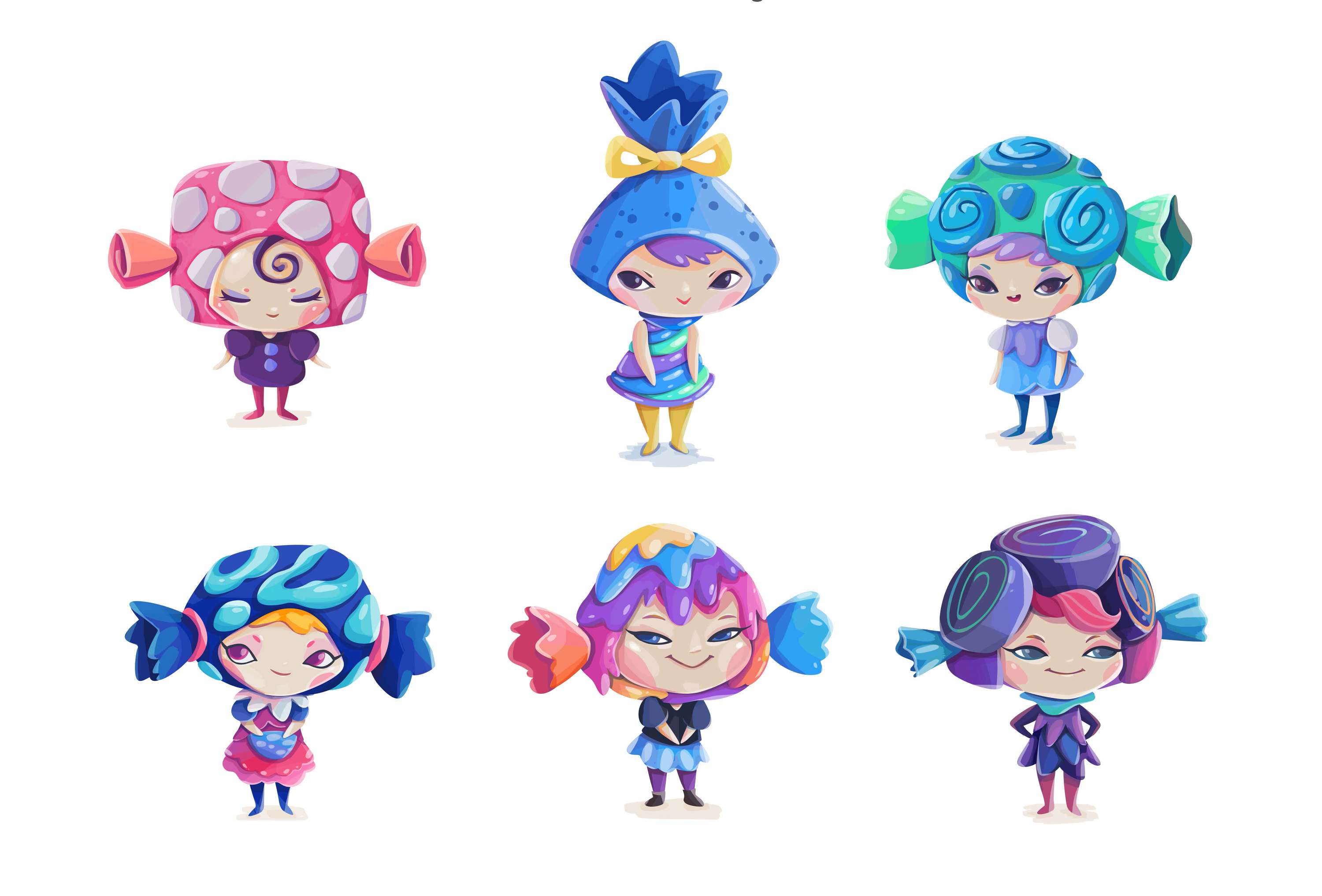 Characters by Alexandra Zutto