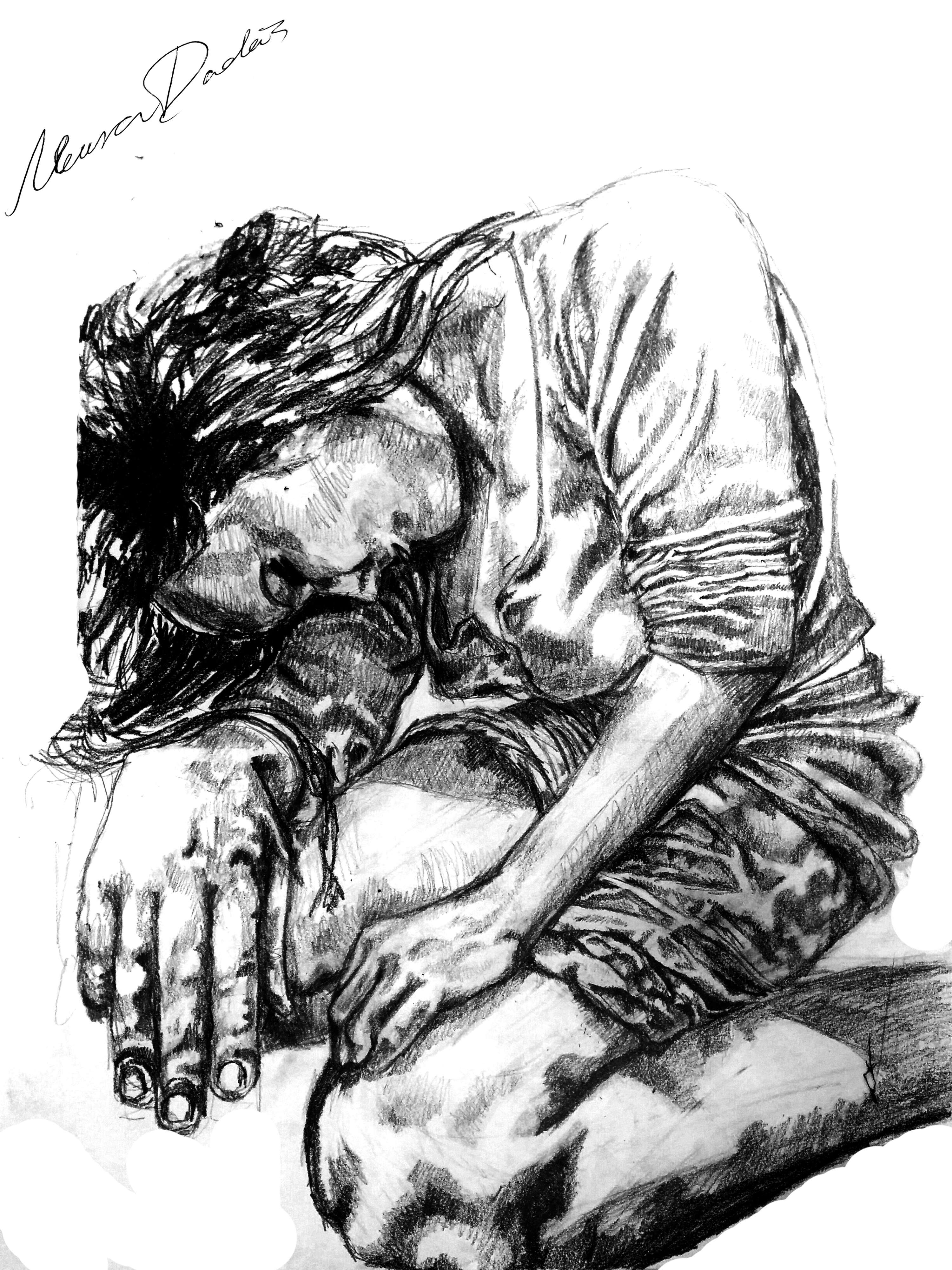 Graphite and ink by Maura Dudas