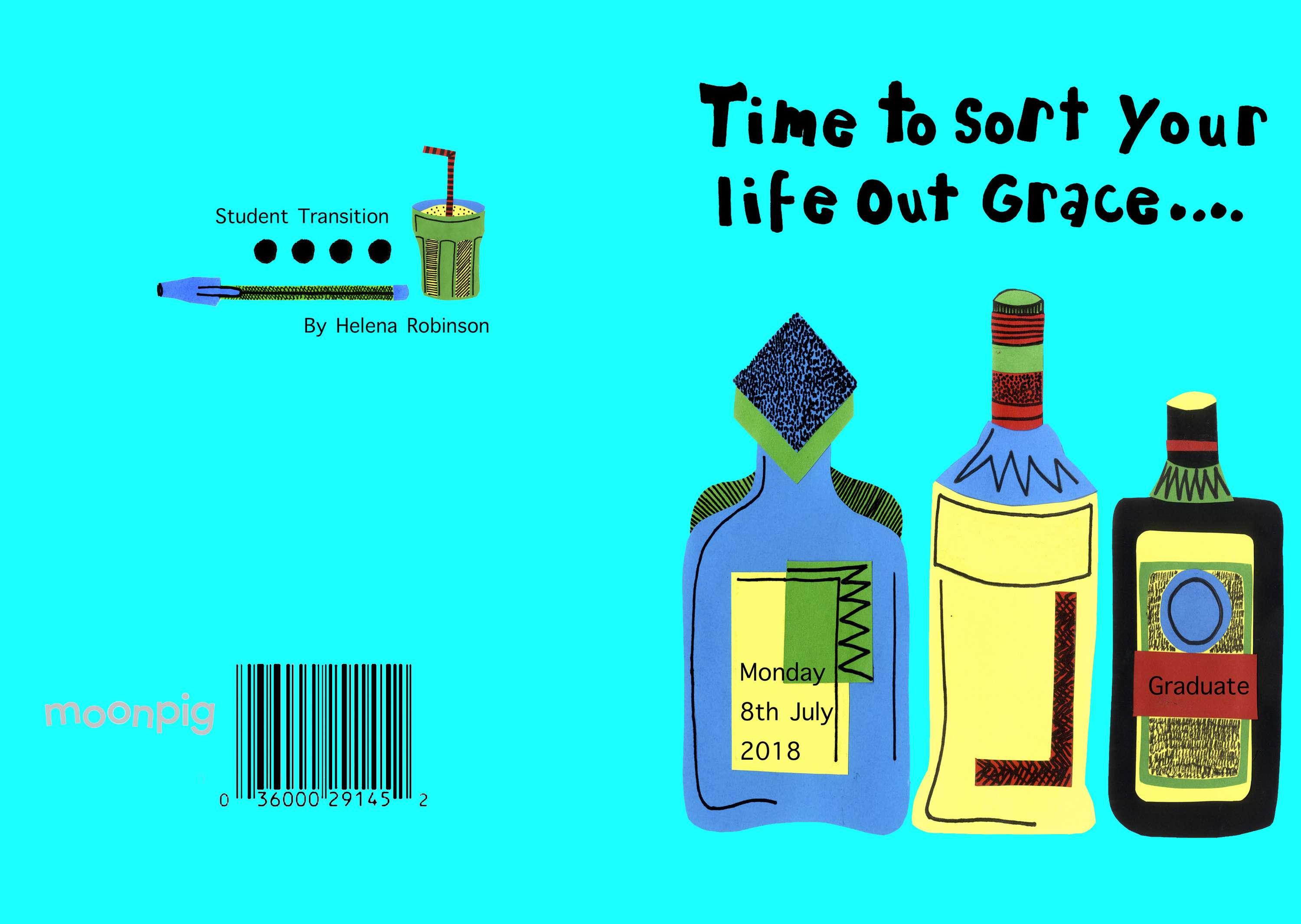 Moonpig Graduation cards by Helena Robinson