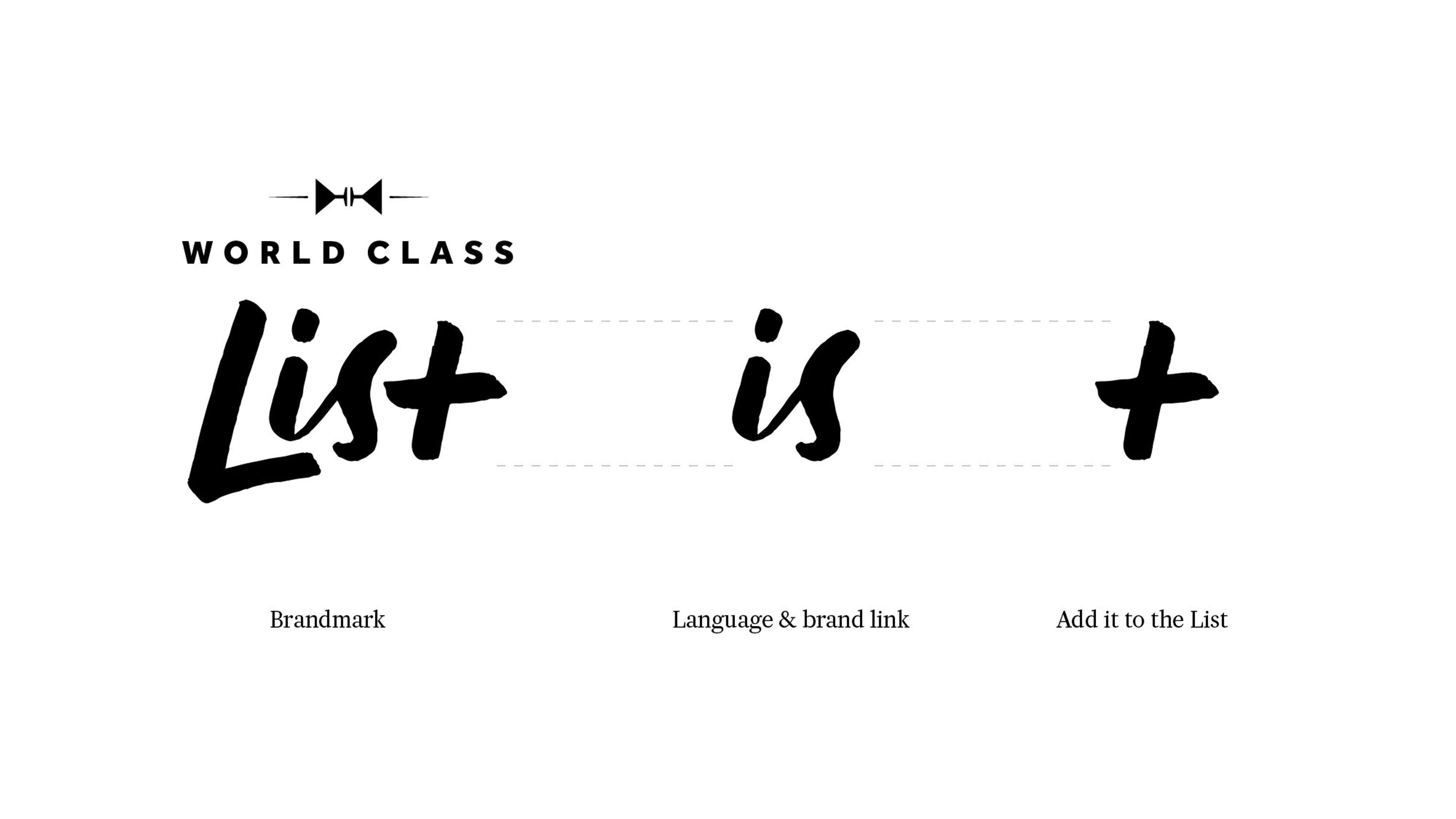 World Class List Branding by Motherbird