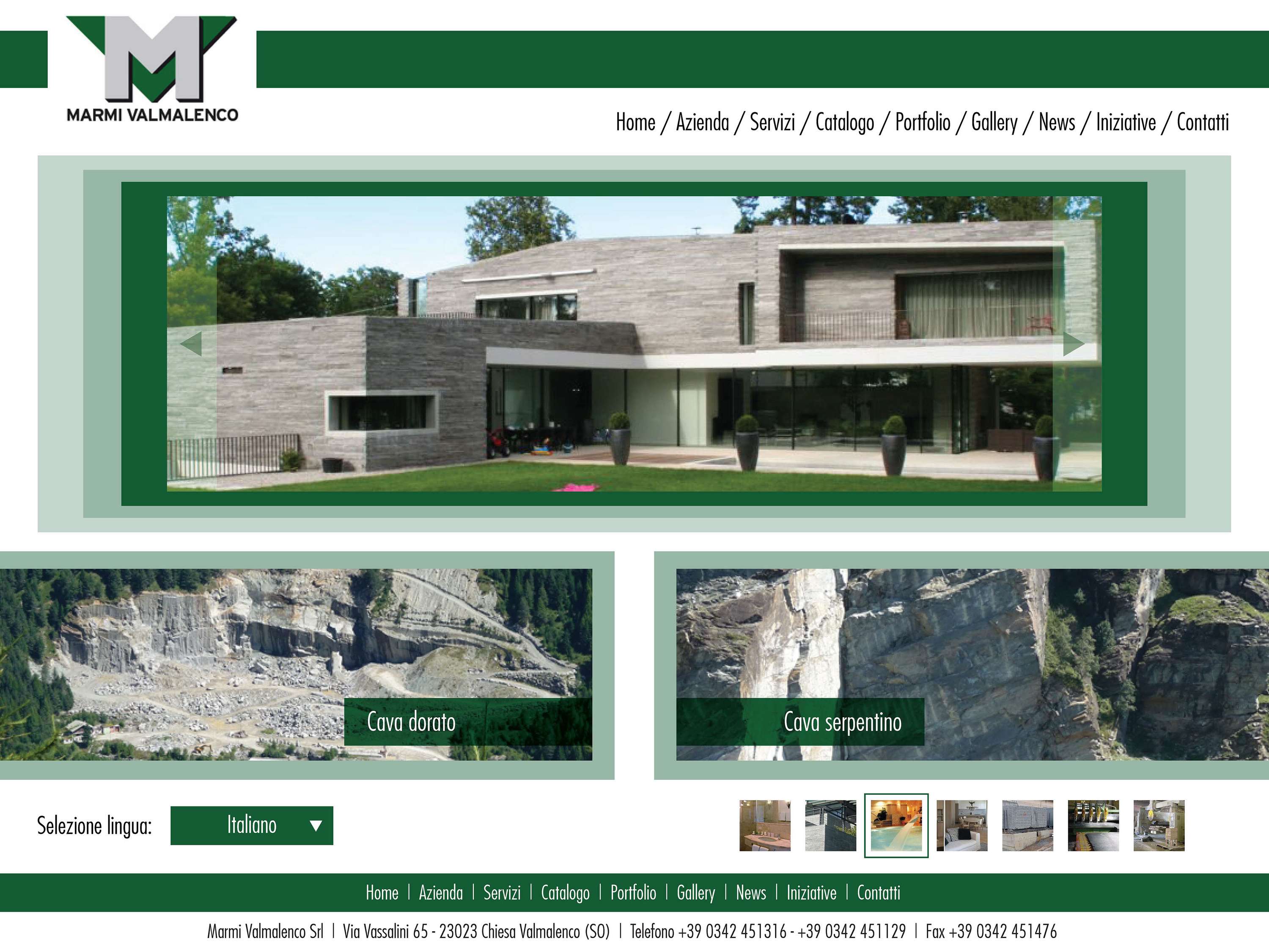 Website layouts by Martina Marotta
