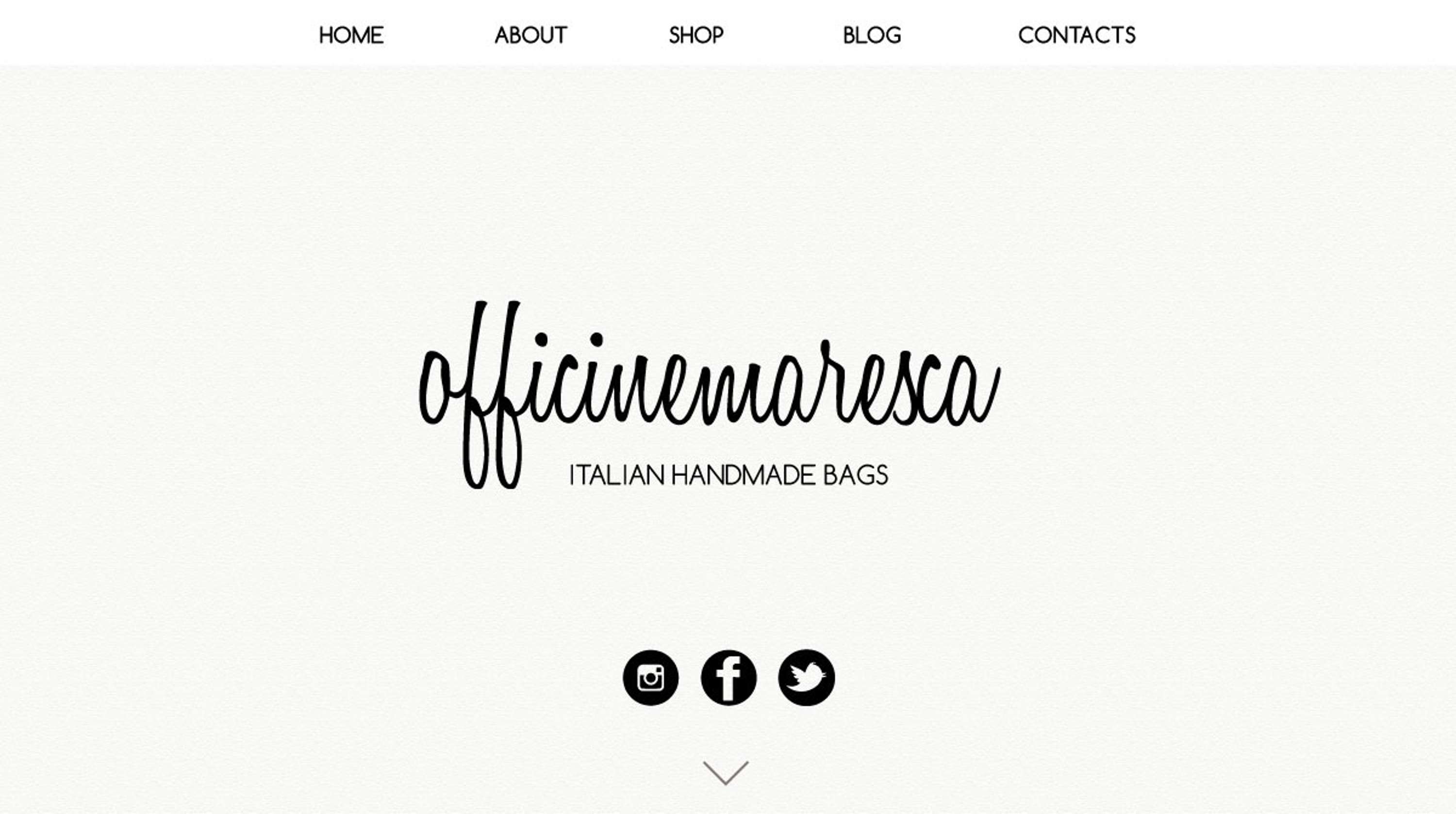 Website layouts by Martina Marotta