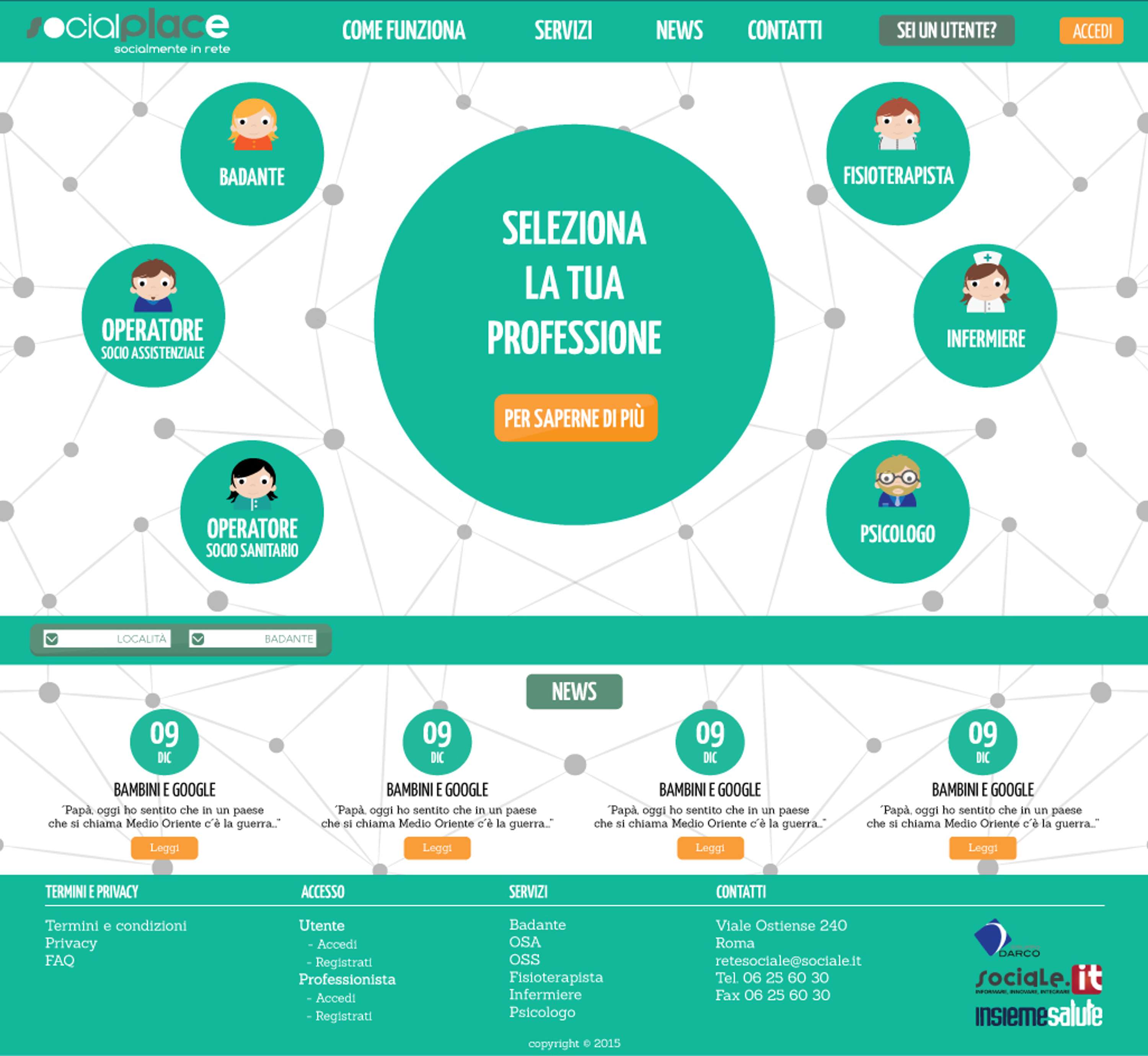 Website layouts by Martina Marotta