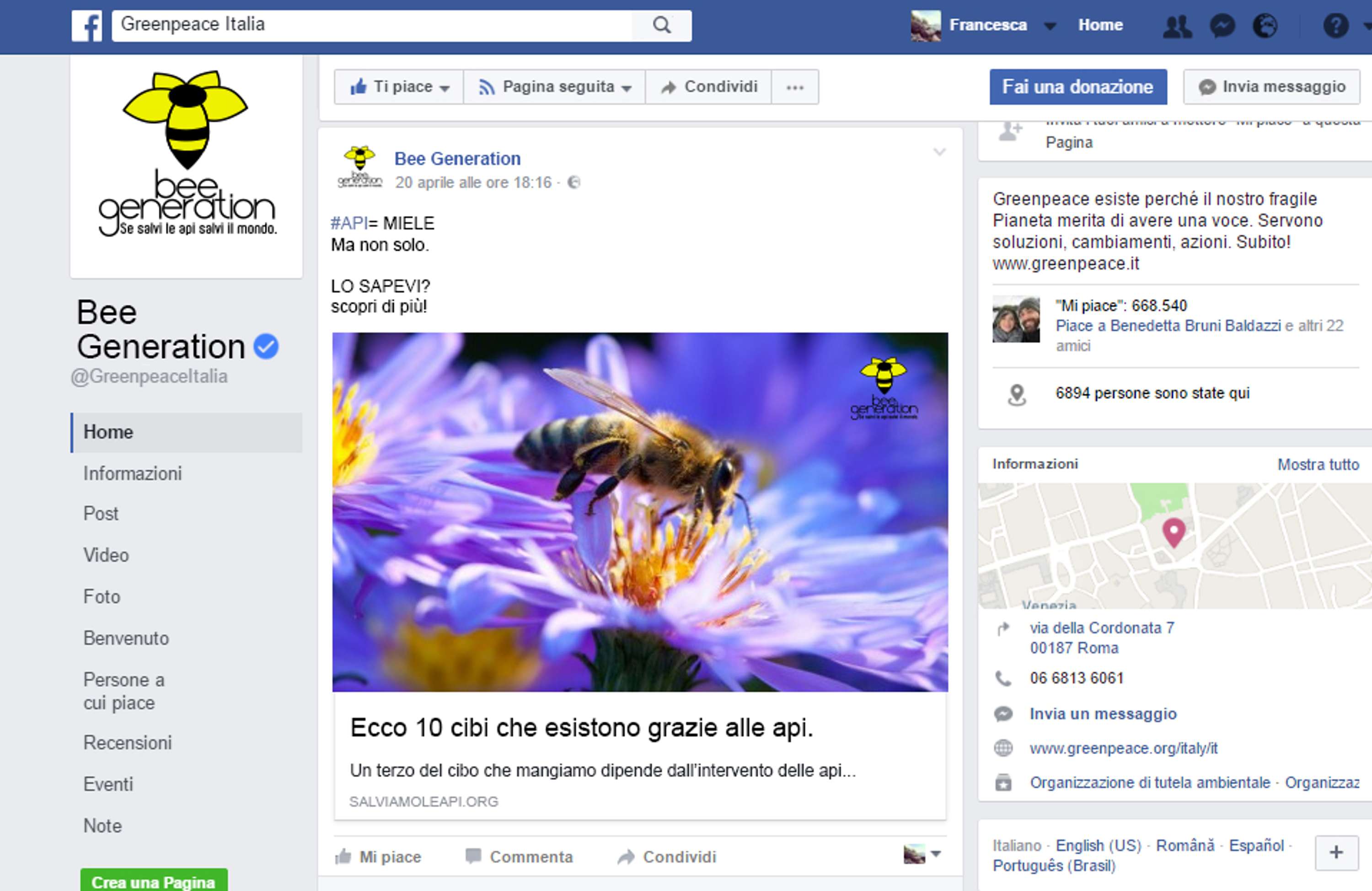 Save the bees by Francesca Maggiore