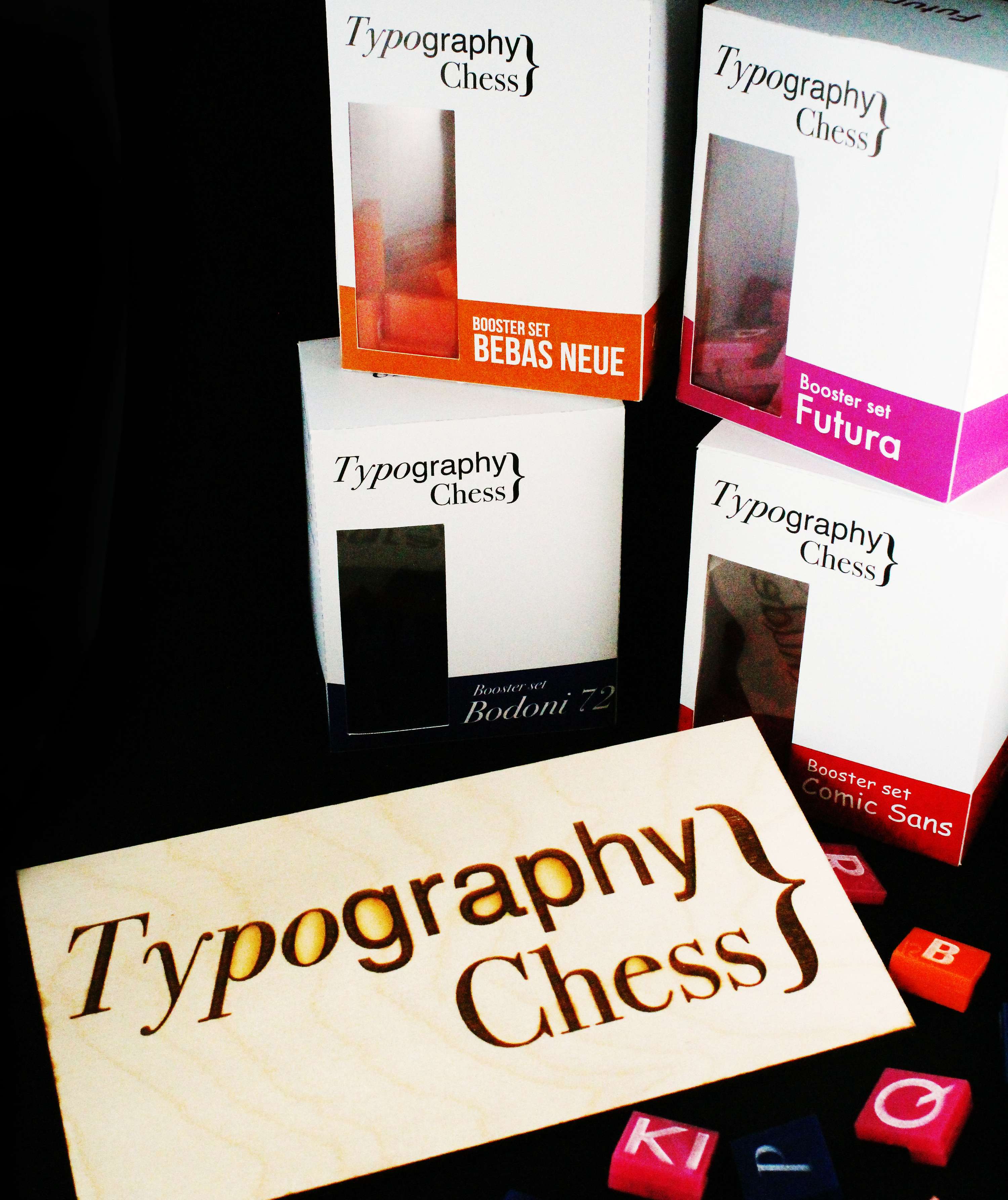 Typography Chess by Daniel Huxtable