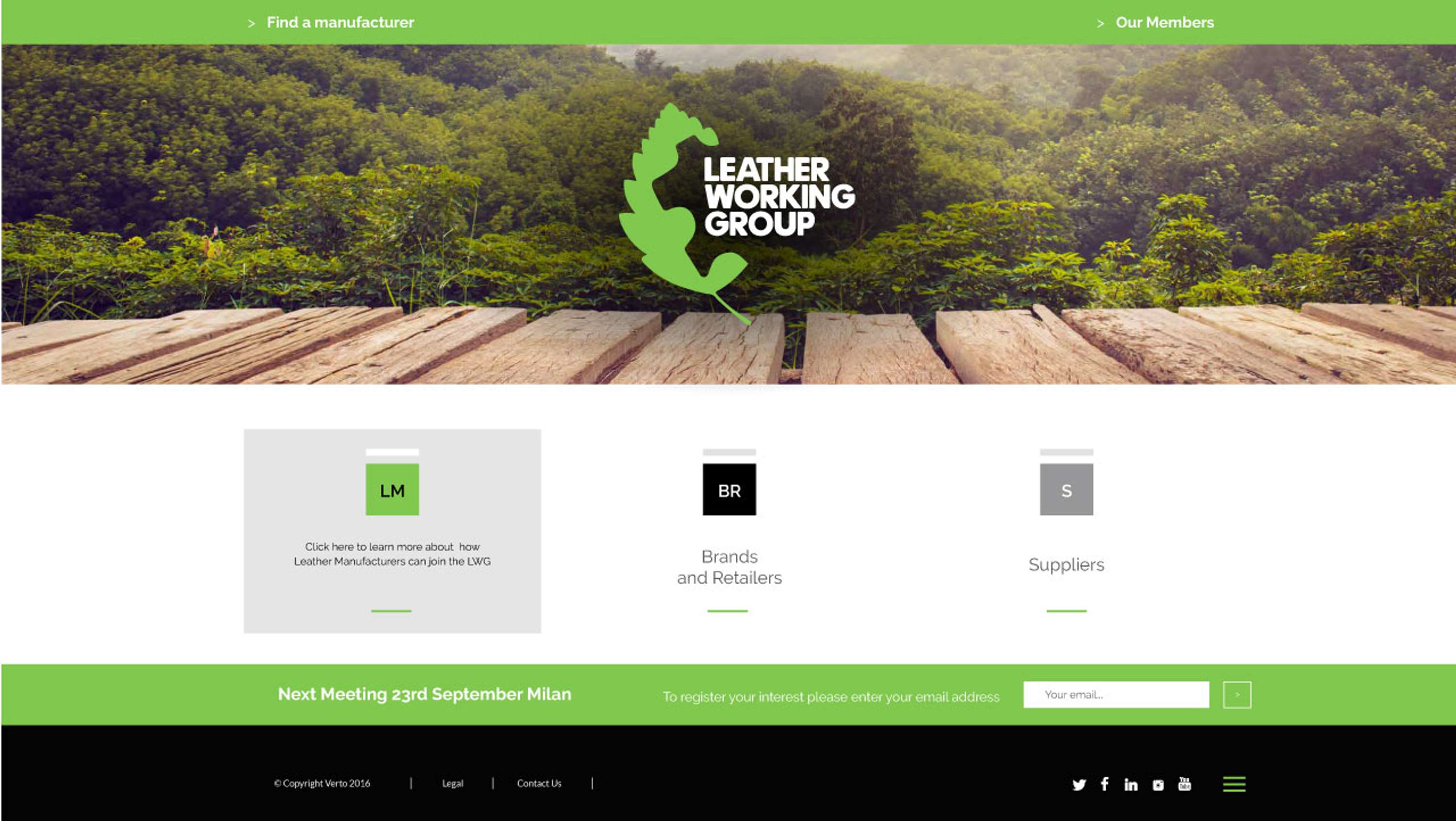 Website Design for Leather Working Group by Aleksandra Jasinska
