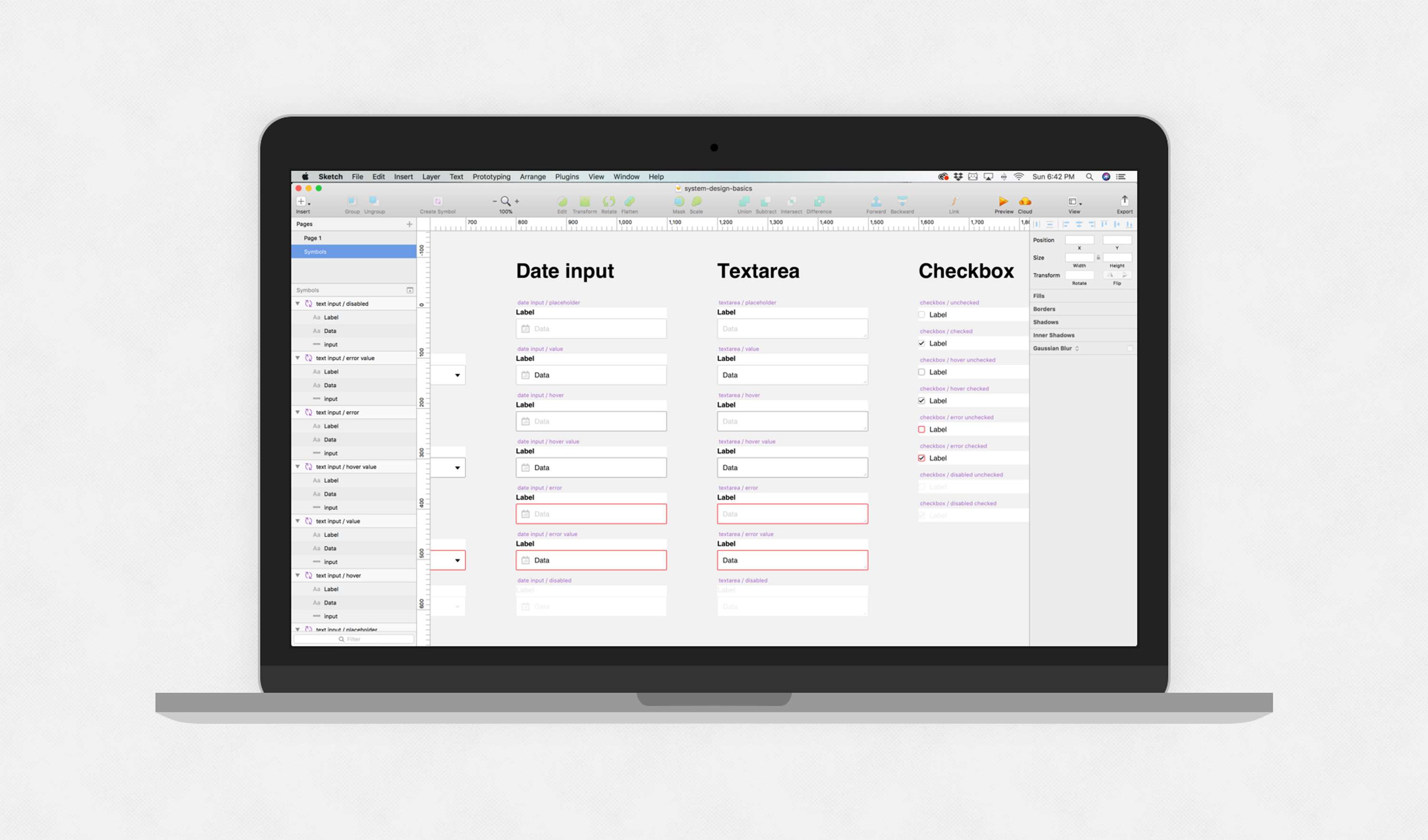 Skillshare class for creating design system components in Sketch by Andrew Couldwell