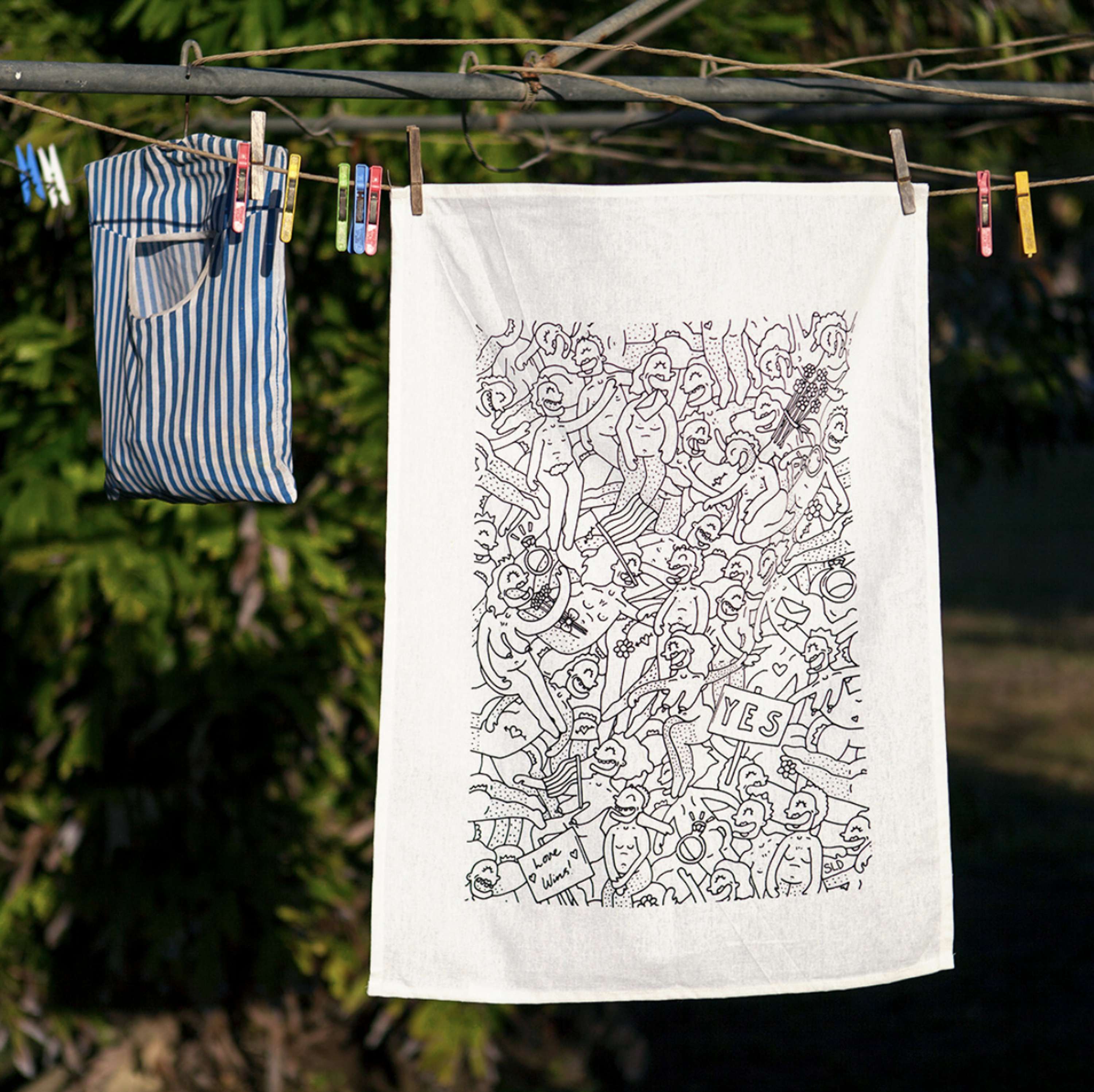 Totes and Tea towels by Samuel Leighton-Dore