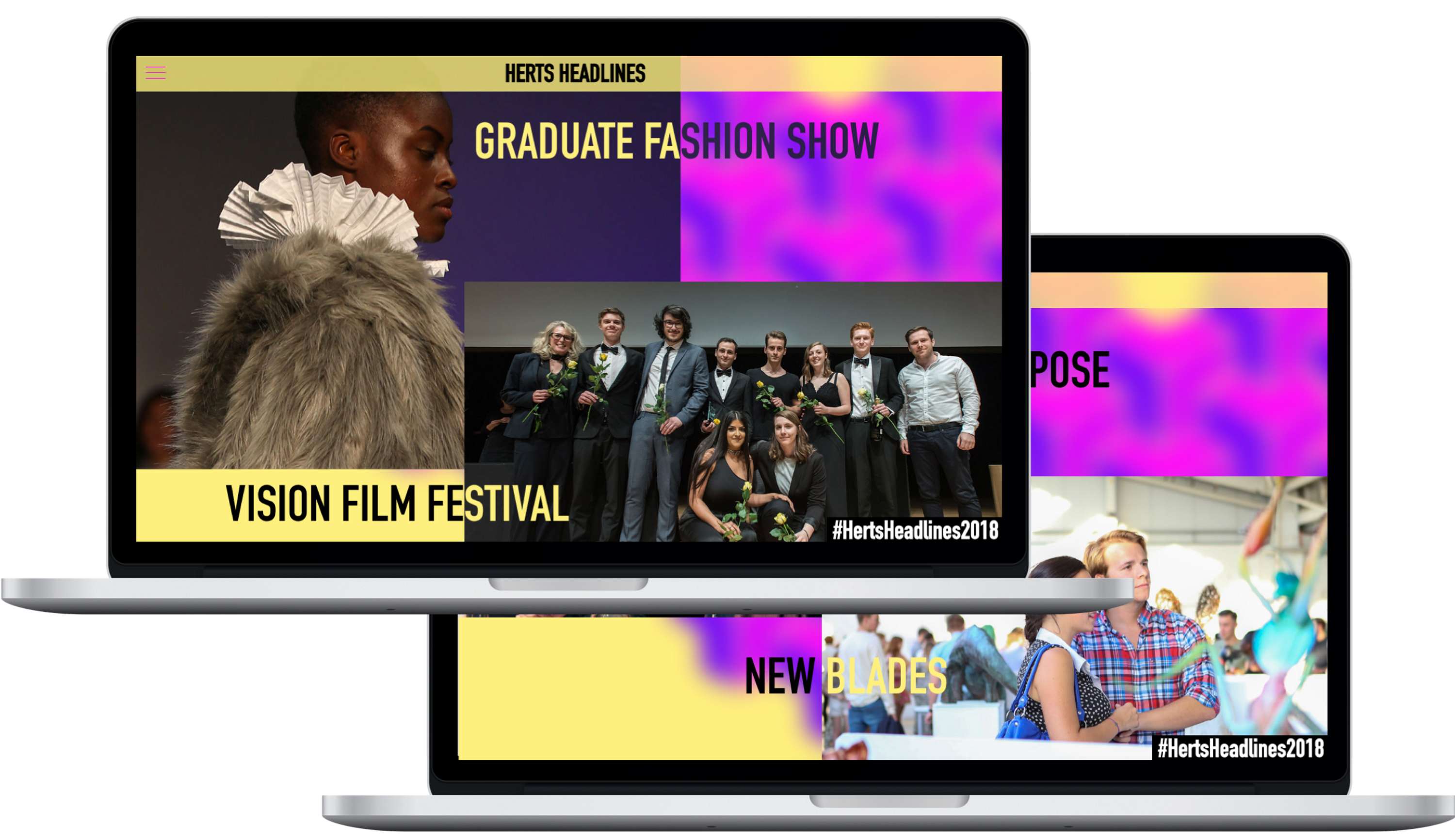 HertsHeadlines Website and Branding Concept by Anjali Peshavaria