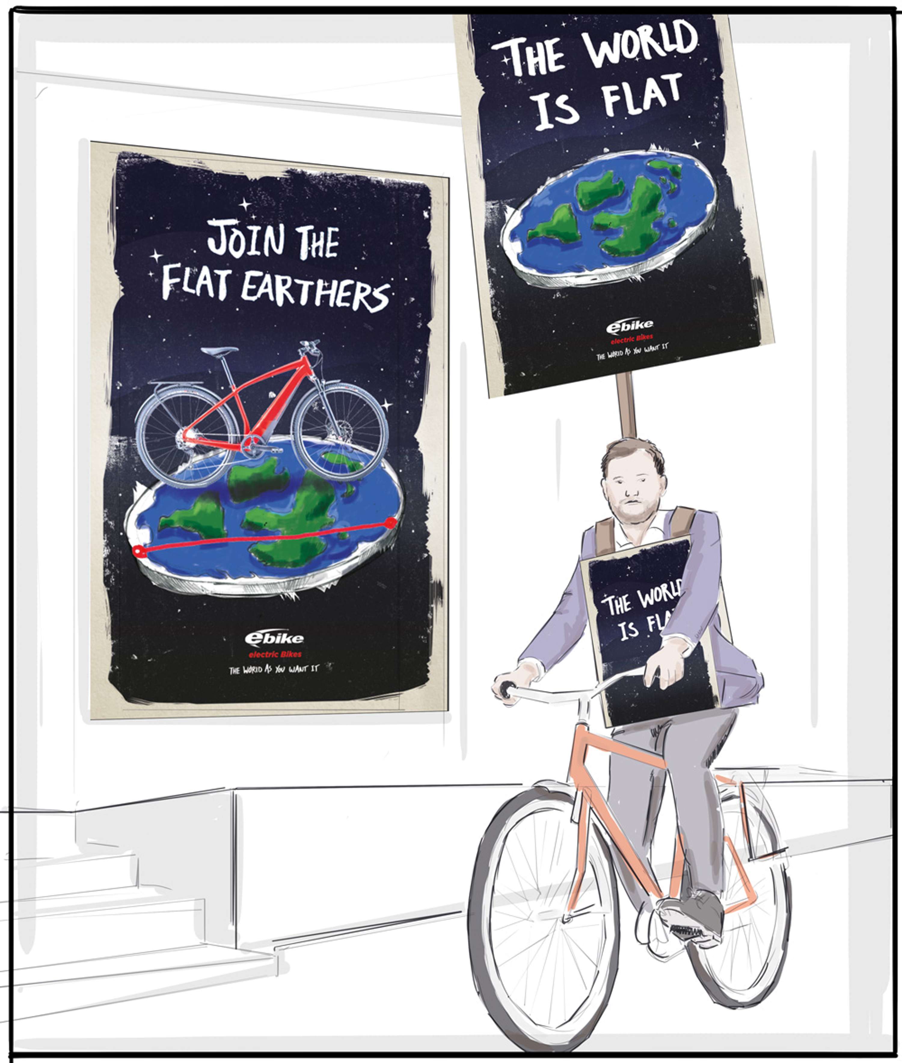 EBikes - Flatten your world by Megan Egan