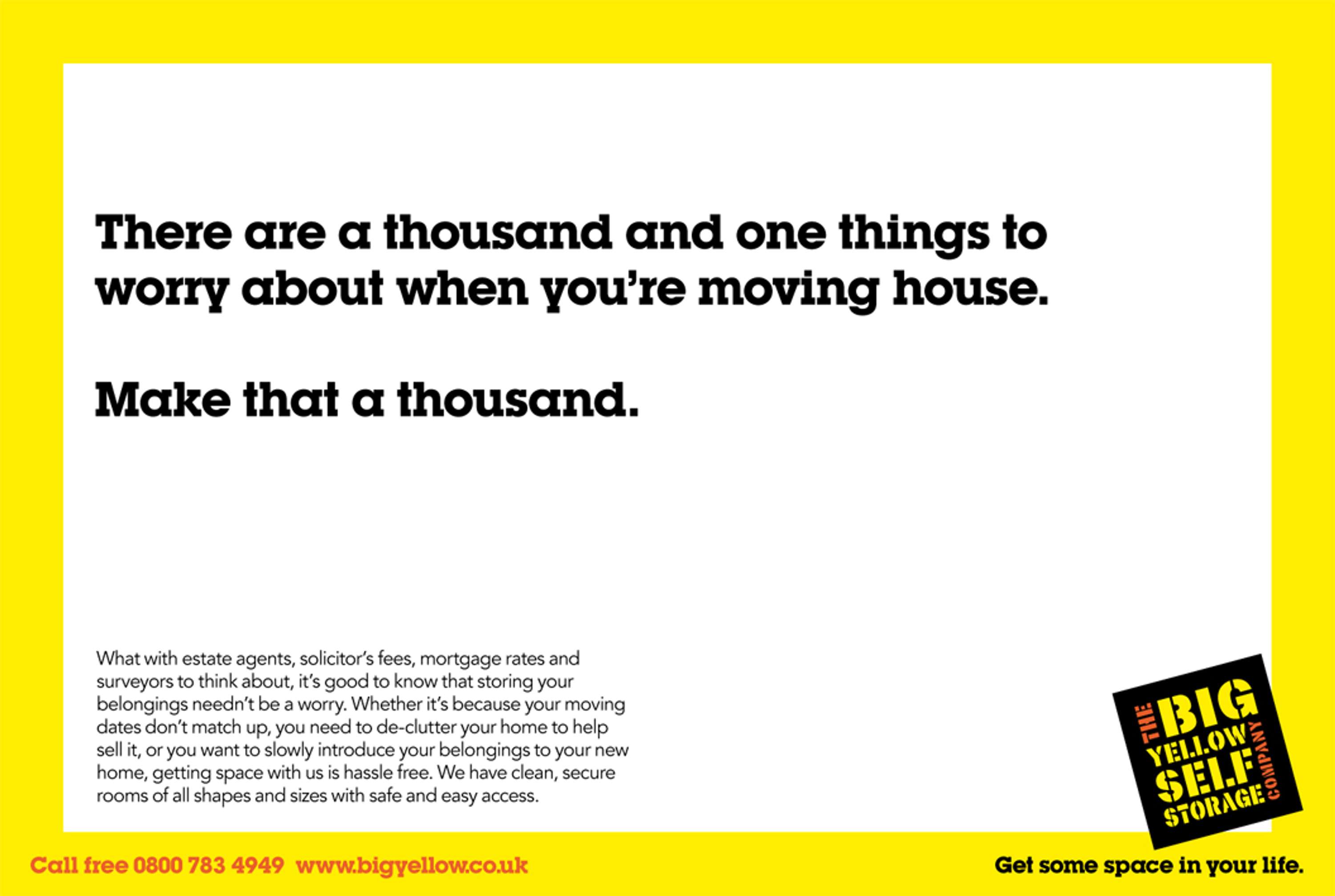 Big Yellow: Get Some Space in Your Life by Peter Higgins