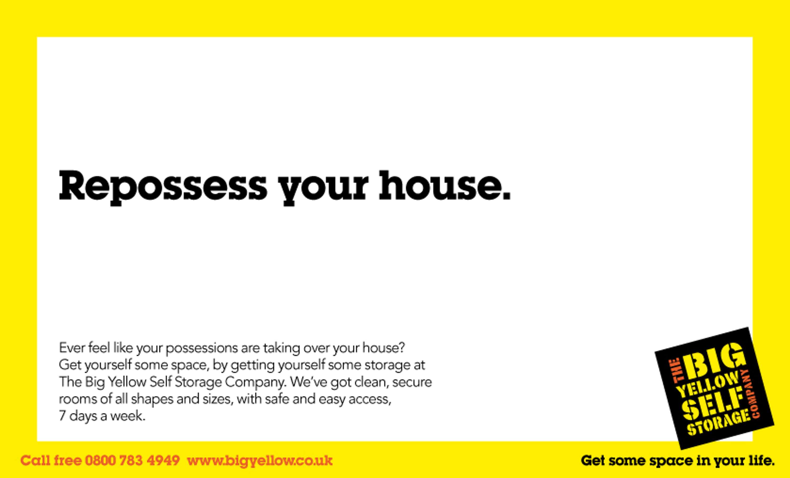 Big Yellow: Get Some Space in Your Life by Peter Higgins