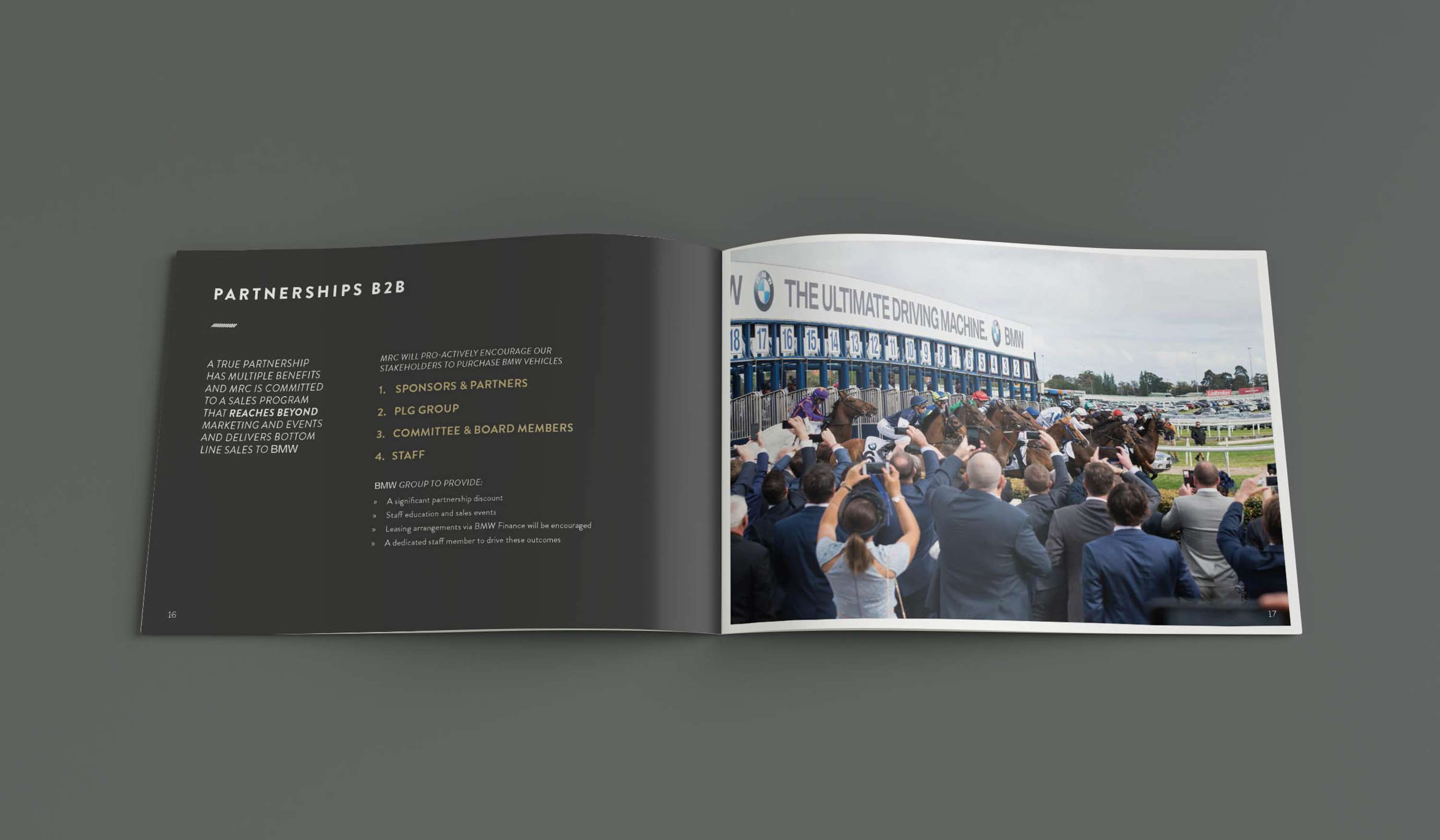 Melbourne Racing Club - proposal & reports design,  marketing graphics, event graphics by Vanessa Reynolds