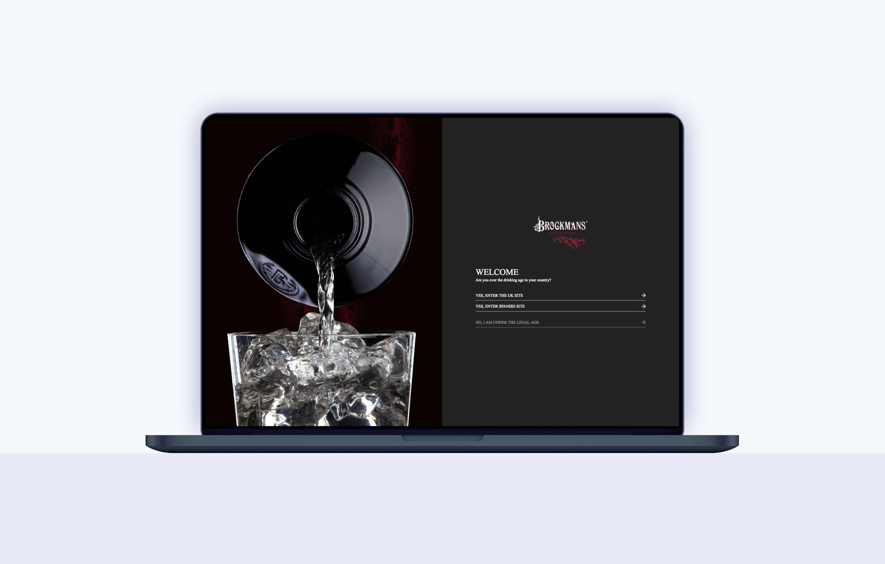 Brockmans Gin website development by Leon Harris