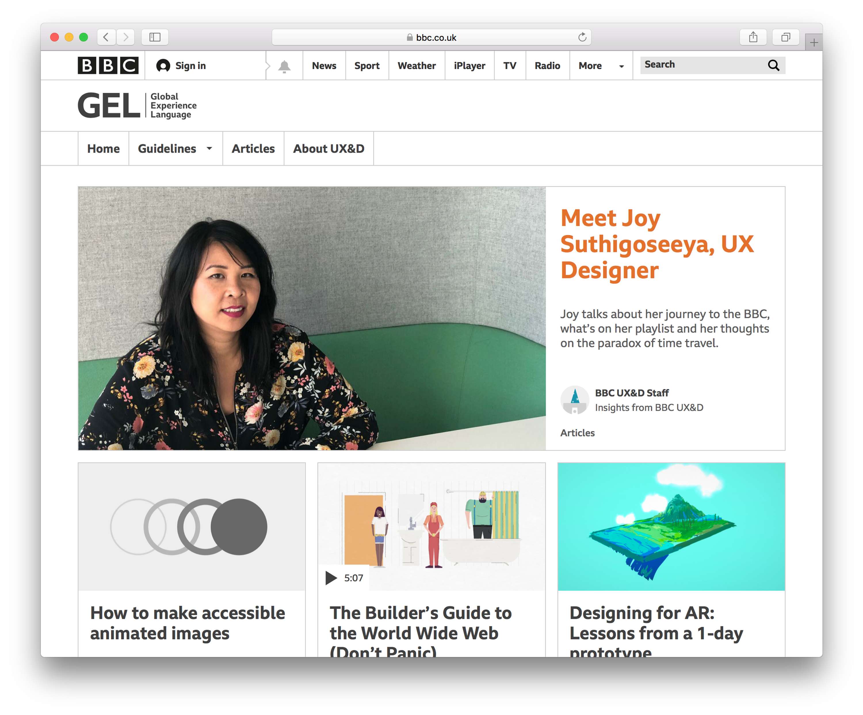 GEL Website by Joe Hart