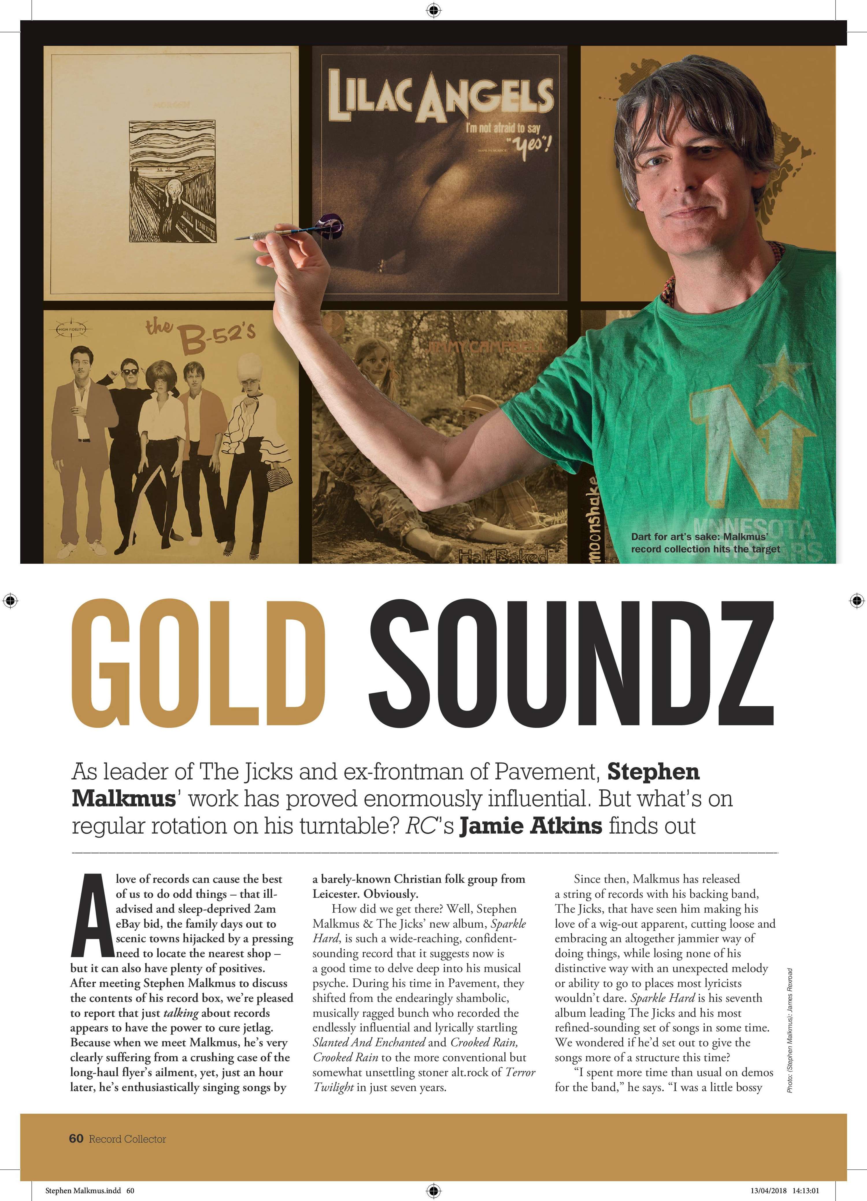 Stephen Malkmus interview, Record Collector, May 2018 by Jamie Atkins