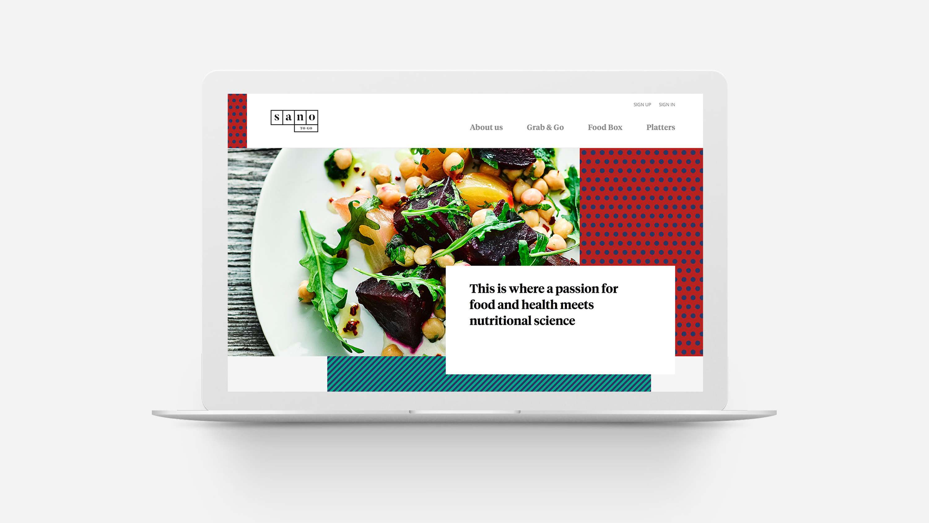 Sano To Go Website by Cause & Effect