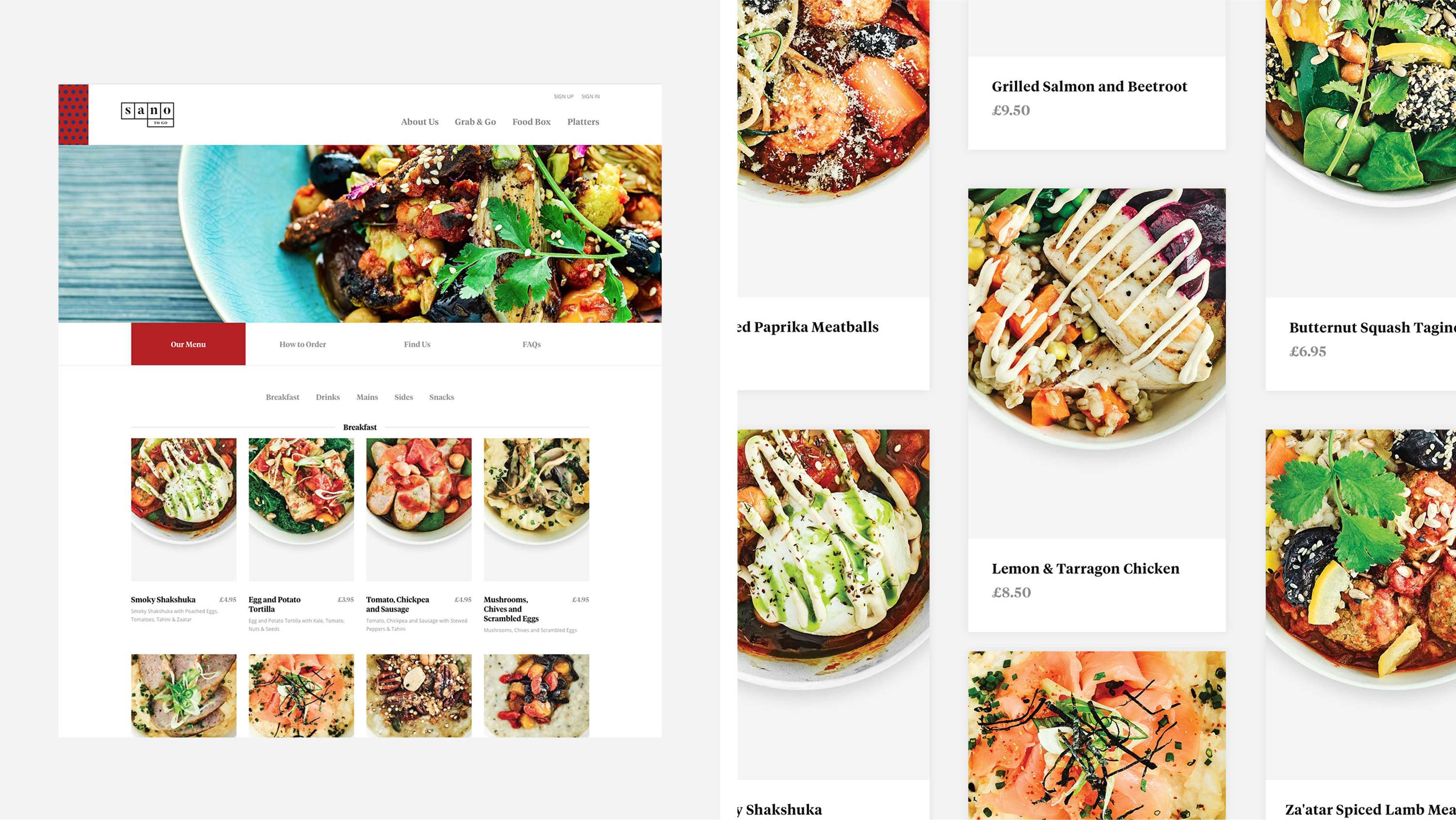 Sano To Go Website by Cause & Effect