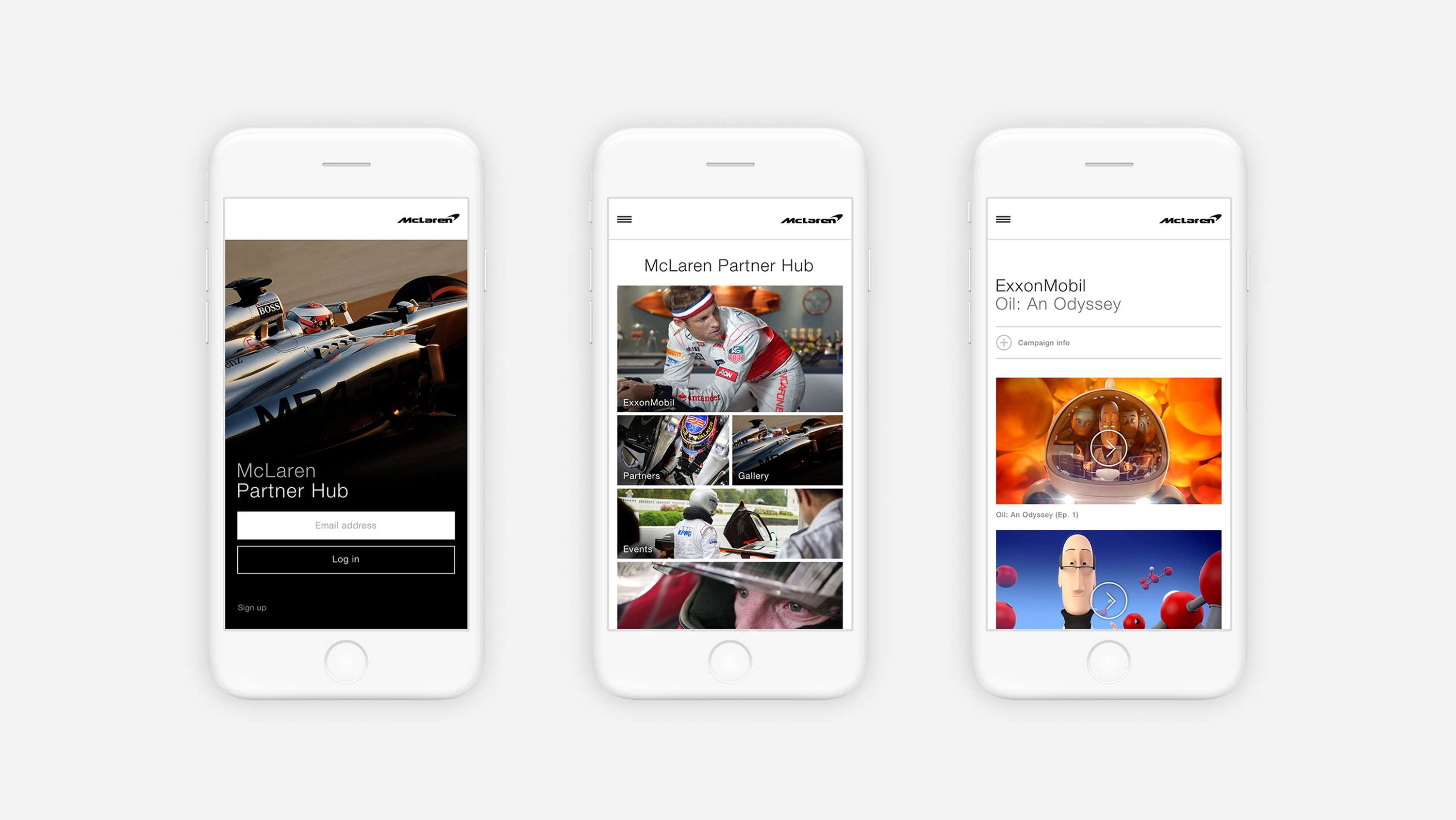 McLaren Partner Hub Website by Matt Gelder