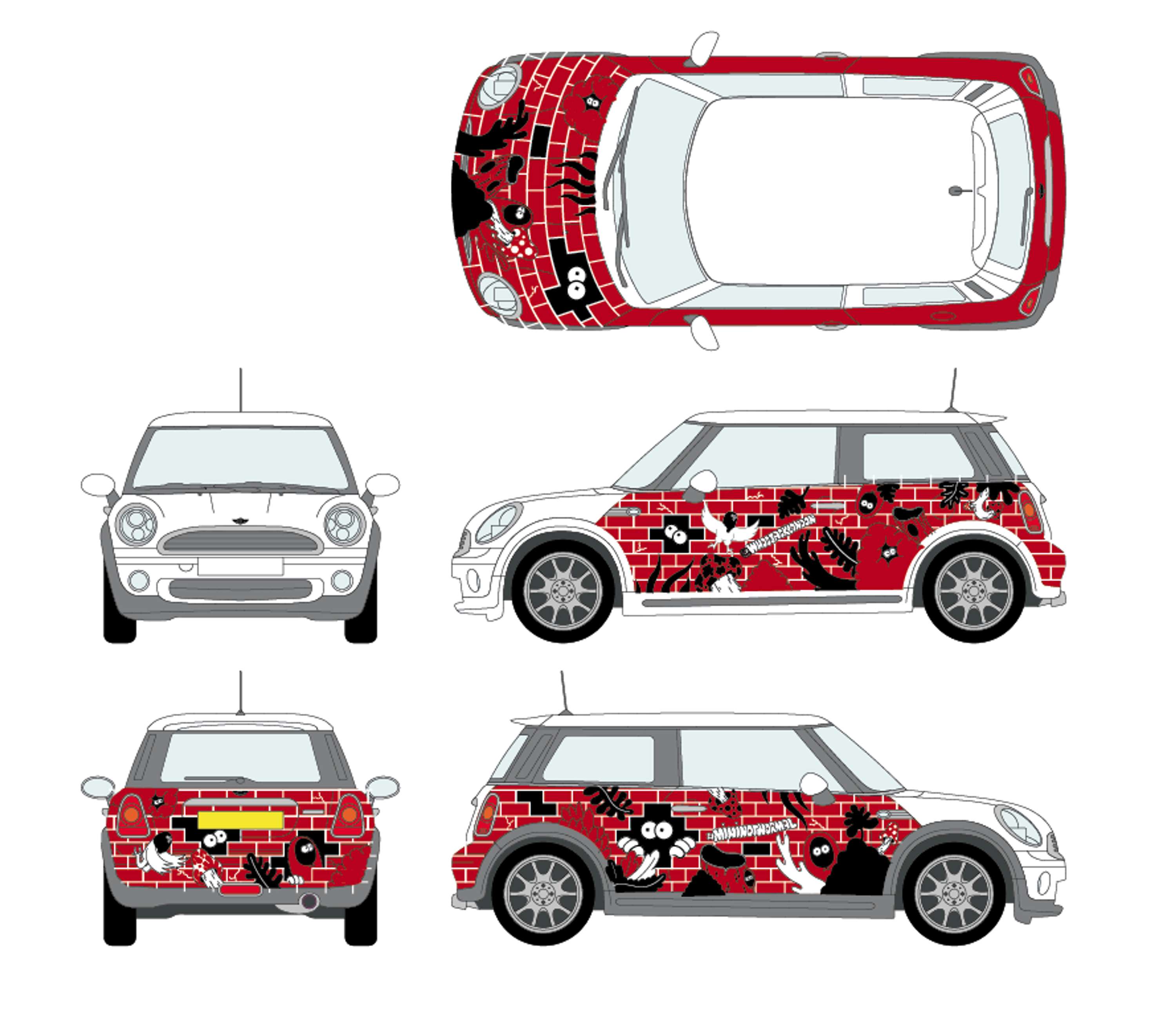 Mini Cooper - Mini Not Normal by Lu Orcheston-Findlay