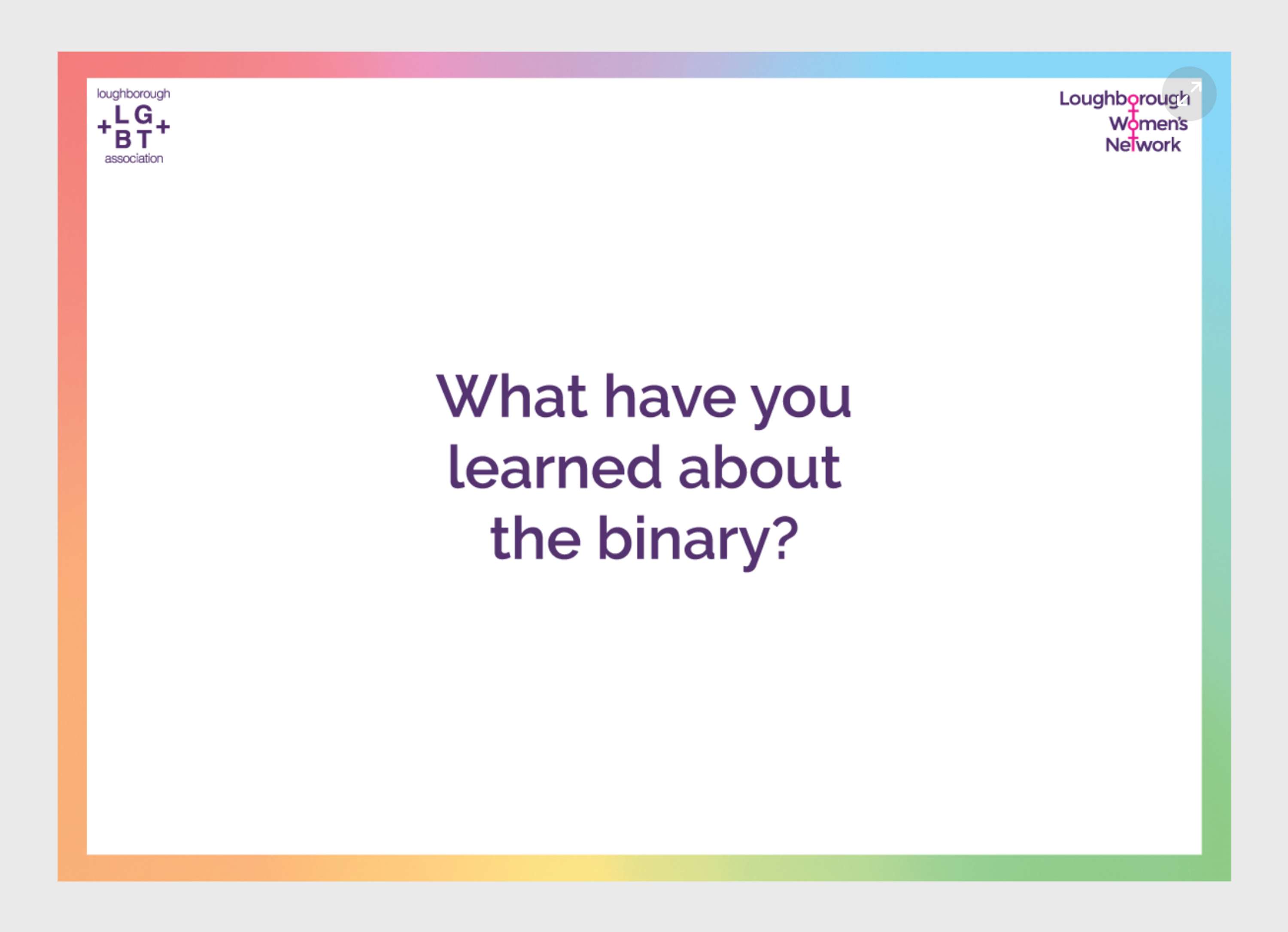 Breaking the Gender Binary by Tammy Saad