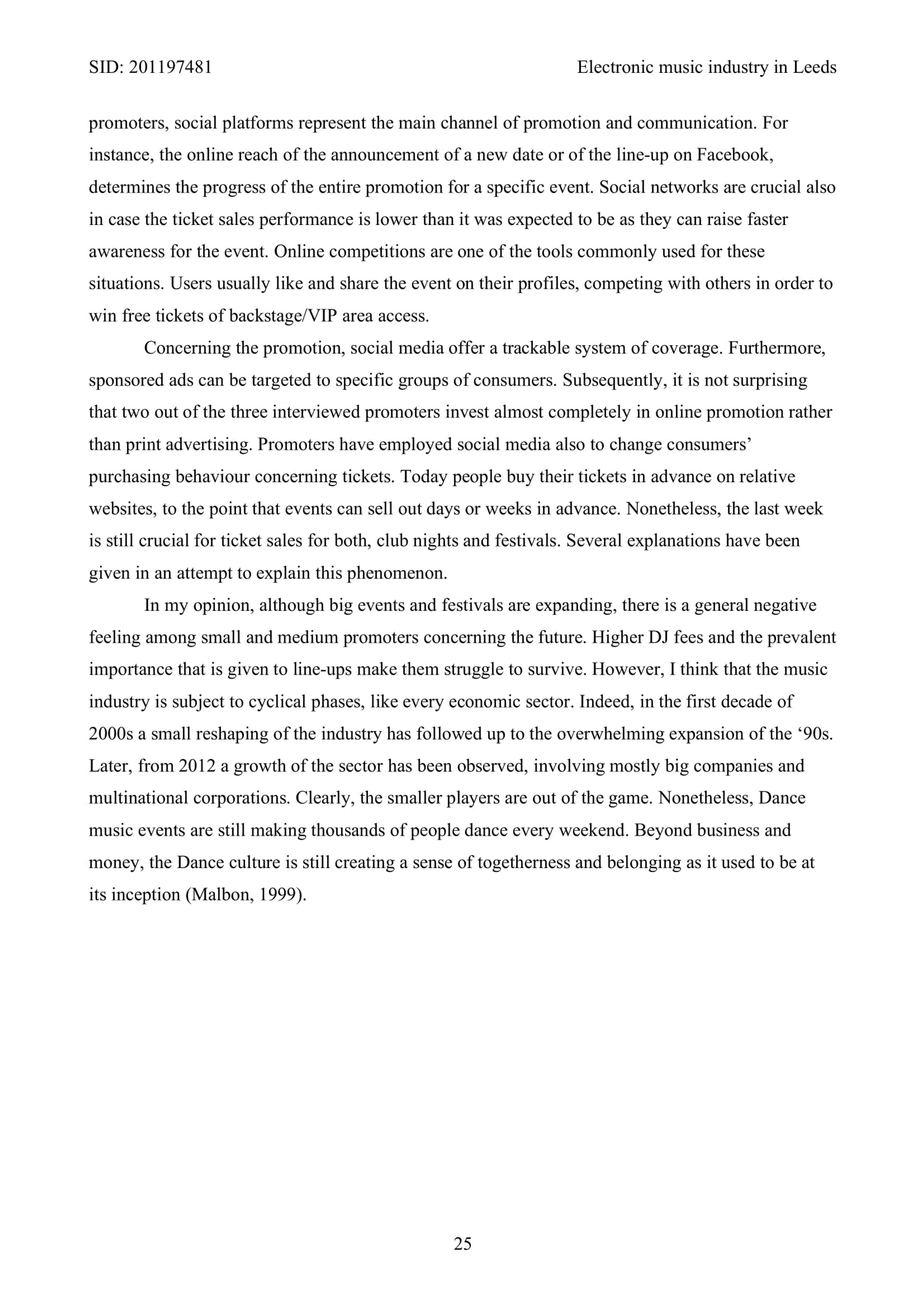 Electronic music industry in Leeds: an overview from the inside by Nunzia Cozzolino