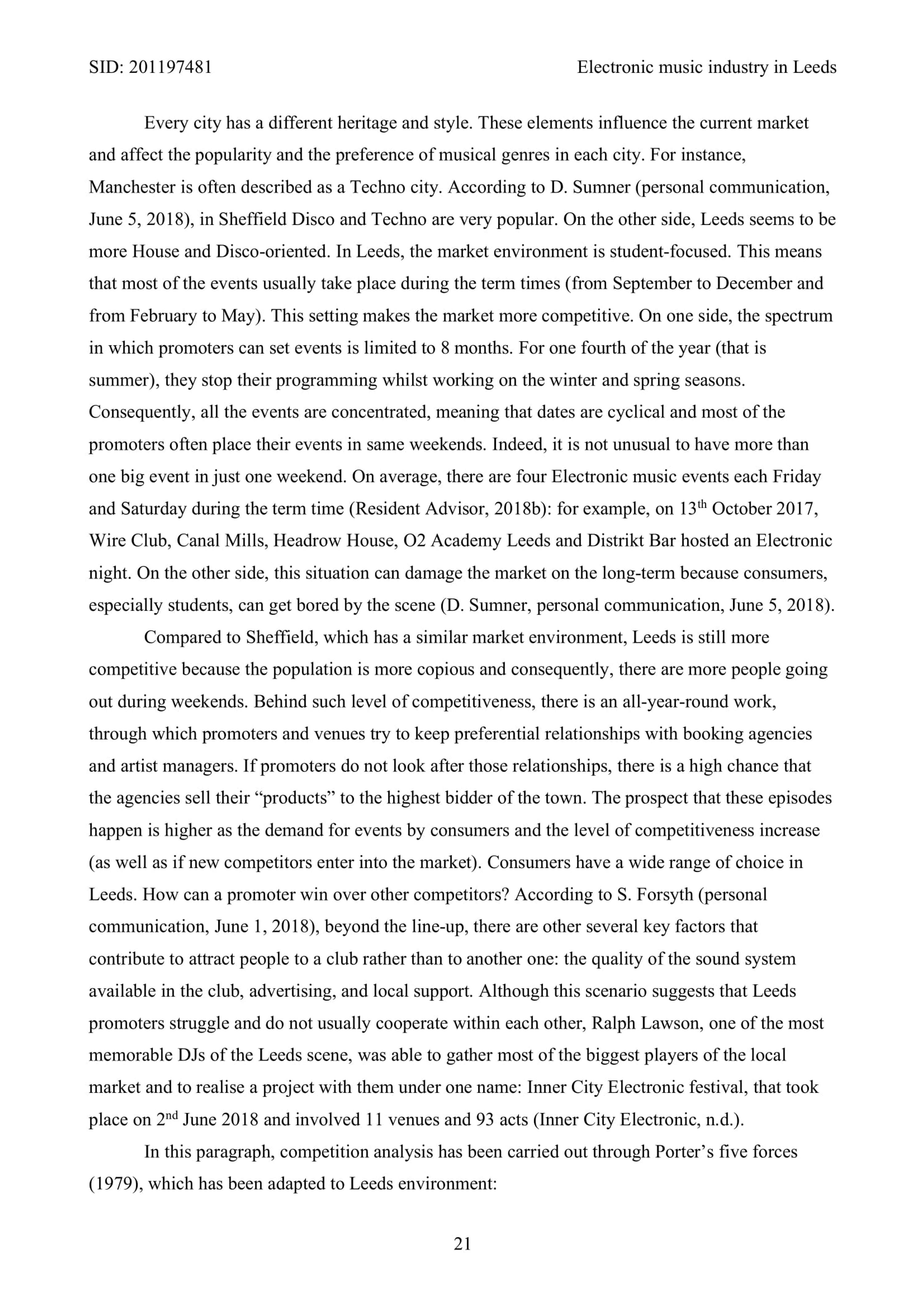 Electronic music industry in Leeds: an overview from the inside by Nunzia Cozzolino