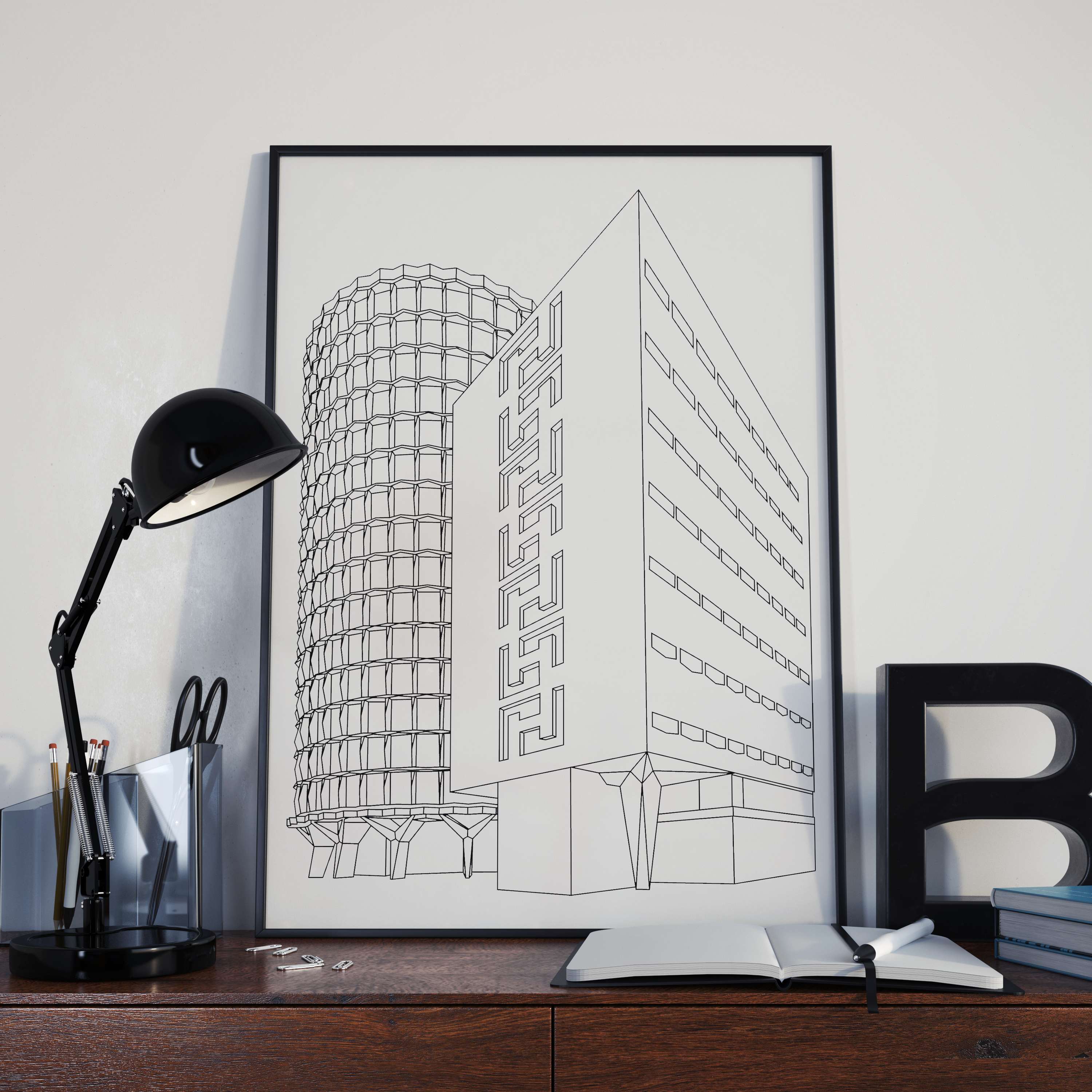 Building Illustrations by Beth Hall