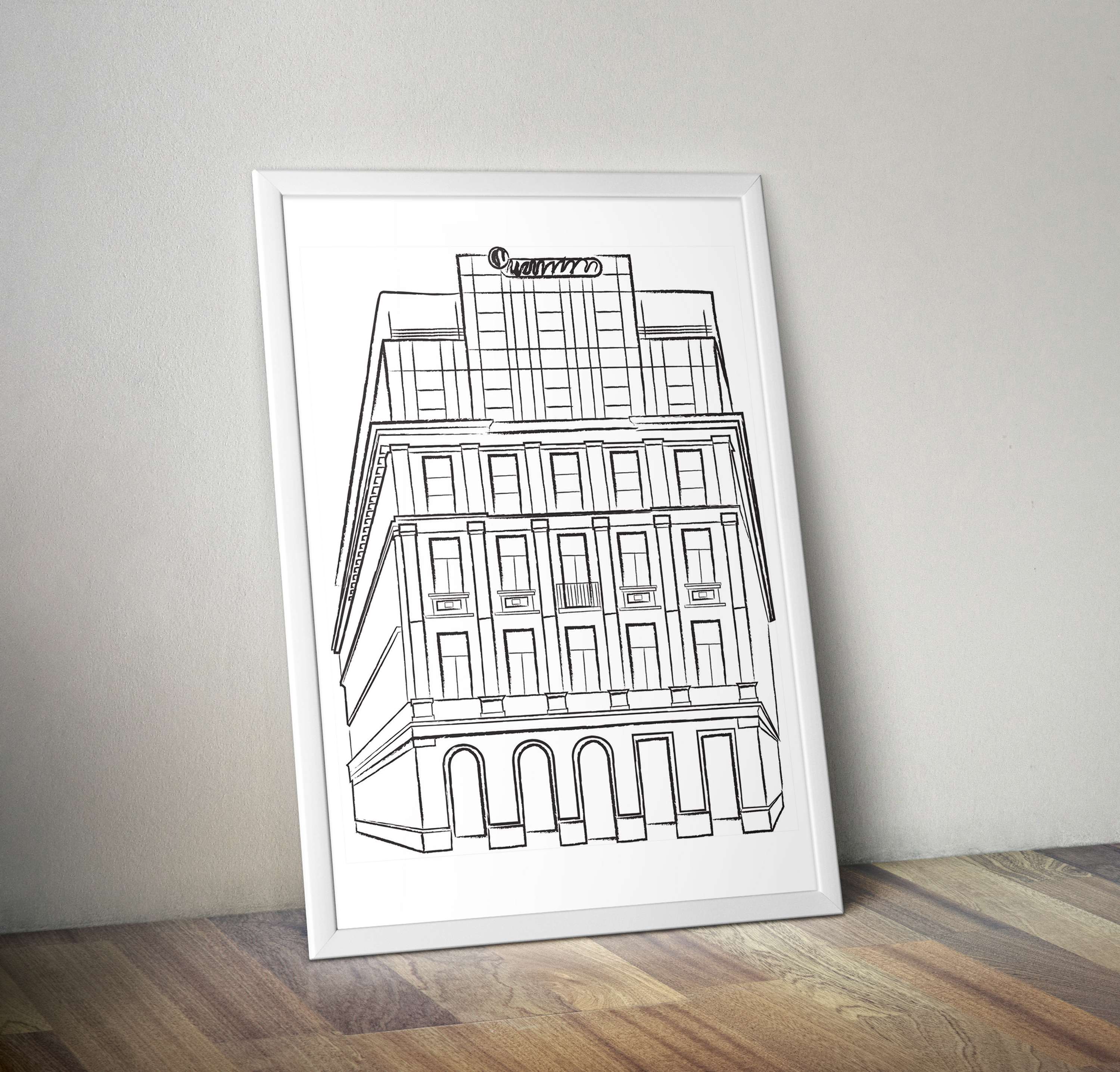 Building Illustrations by Beth Hall