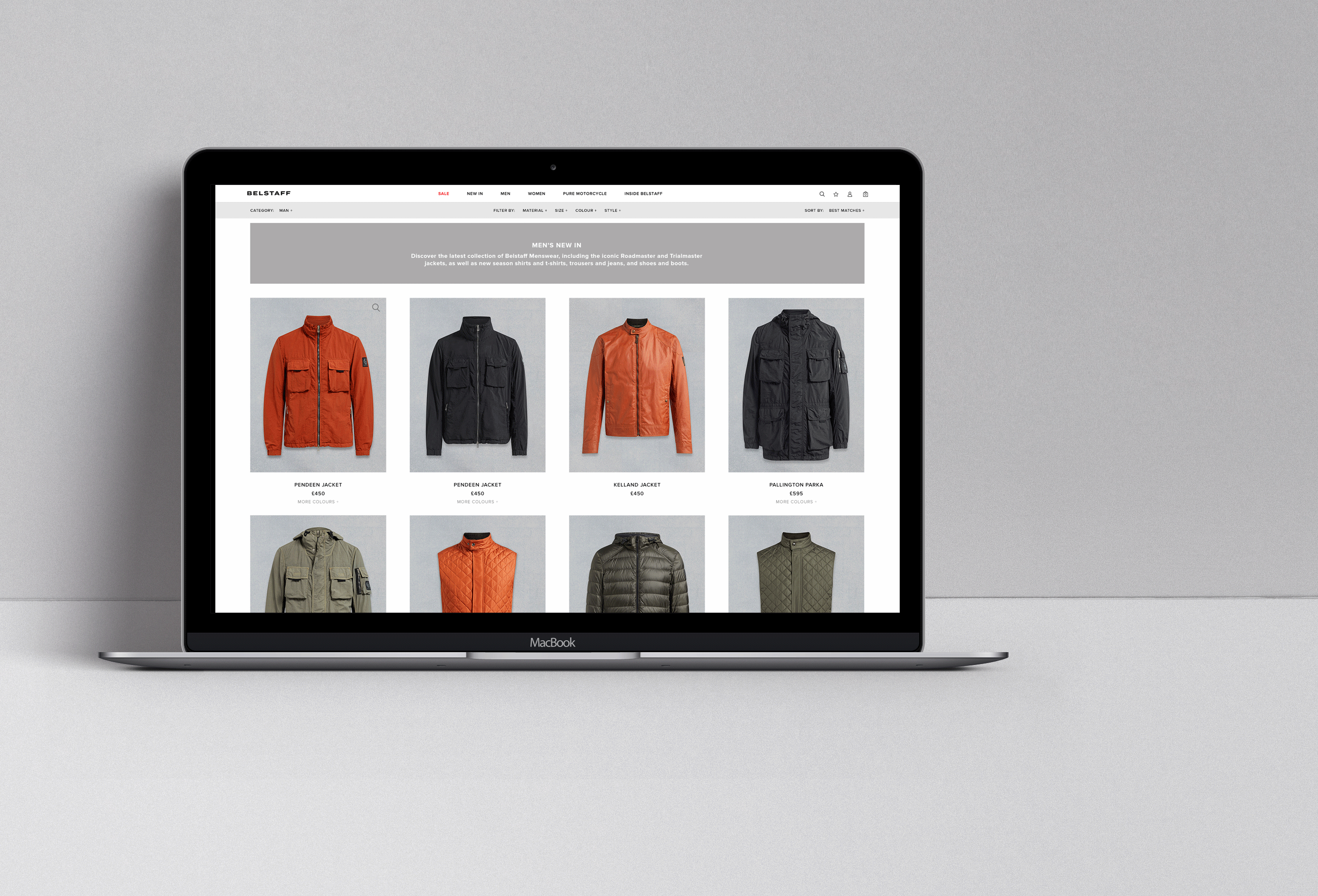 Belstaff E-commerce Website Redesign (Omnichannel Strategy Implementation) by Karolina Sajetaite