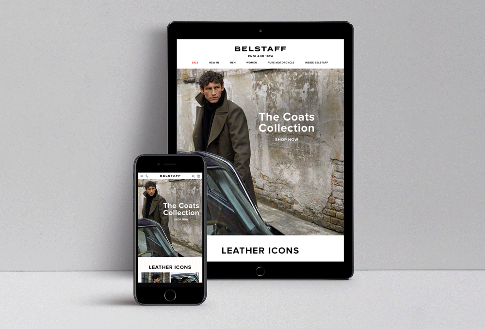 Belstaff E-commerce Website Redesign (Omnichannel Strategy Implementation) by Karolina Sajetaite