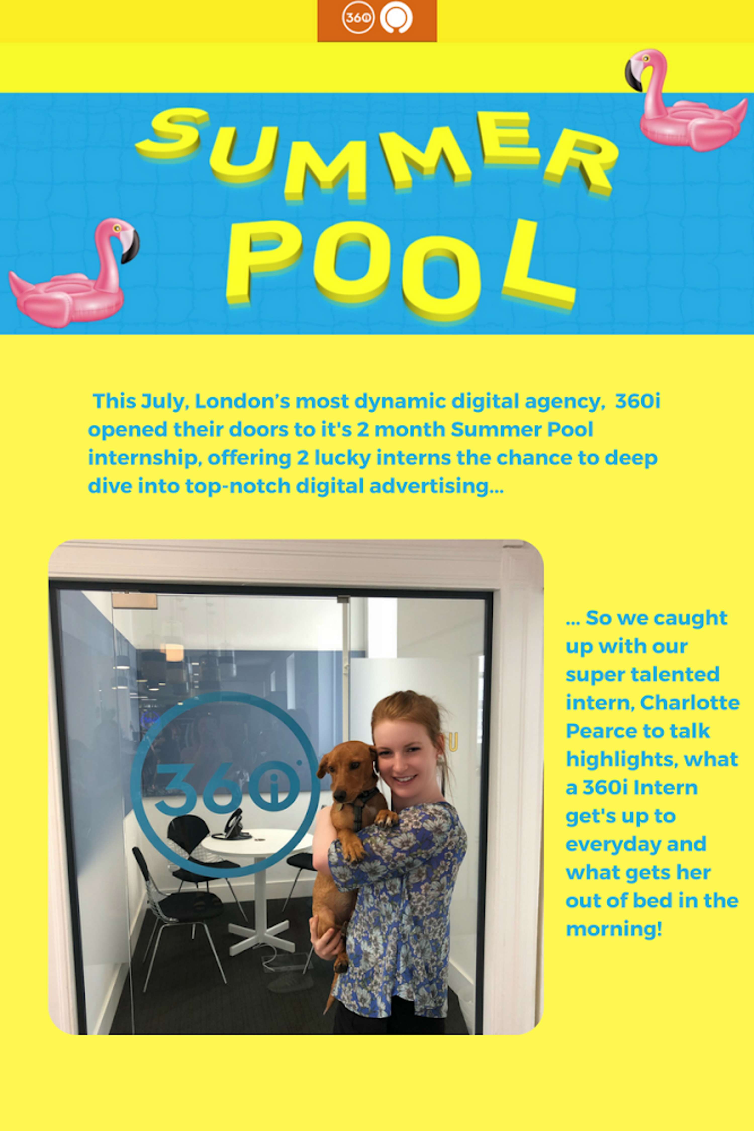 360i Summer Pool Internship by Dentsu Aegis Network