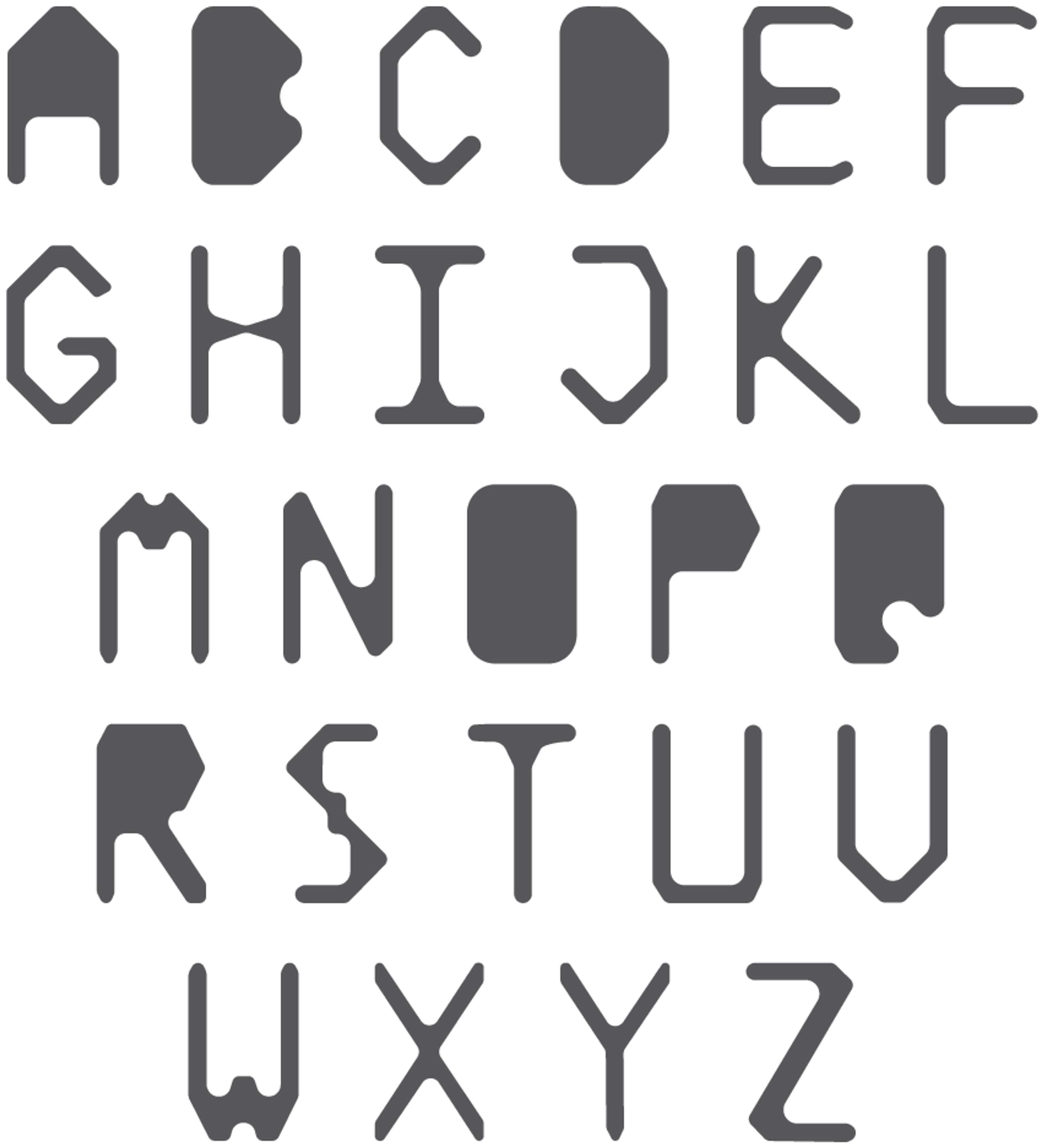 Router Font for AR by Will Eels