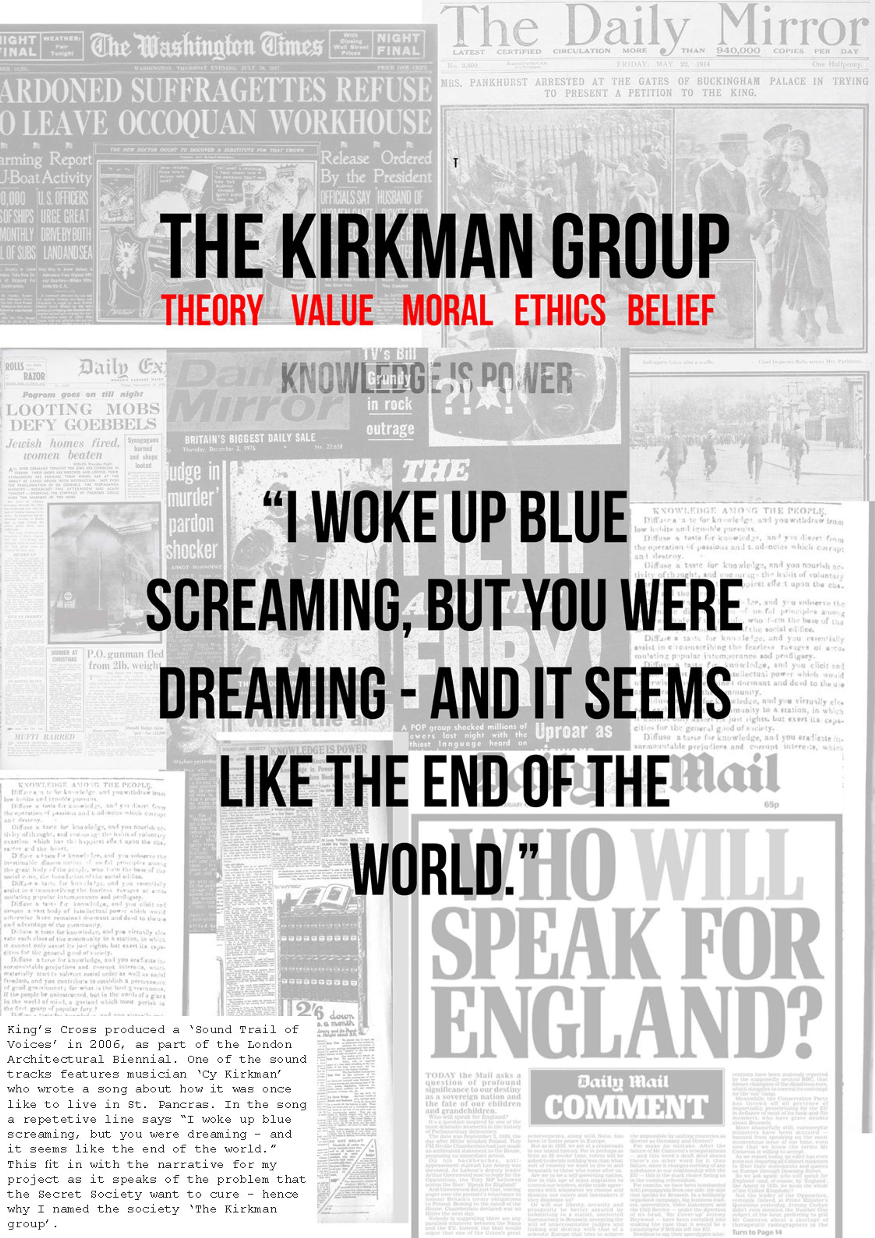 FINAL YEAR PROJECT - 'THE KIRKMAN GROUP' by Ebamiyo Somade