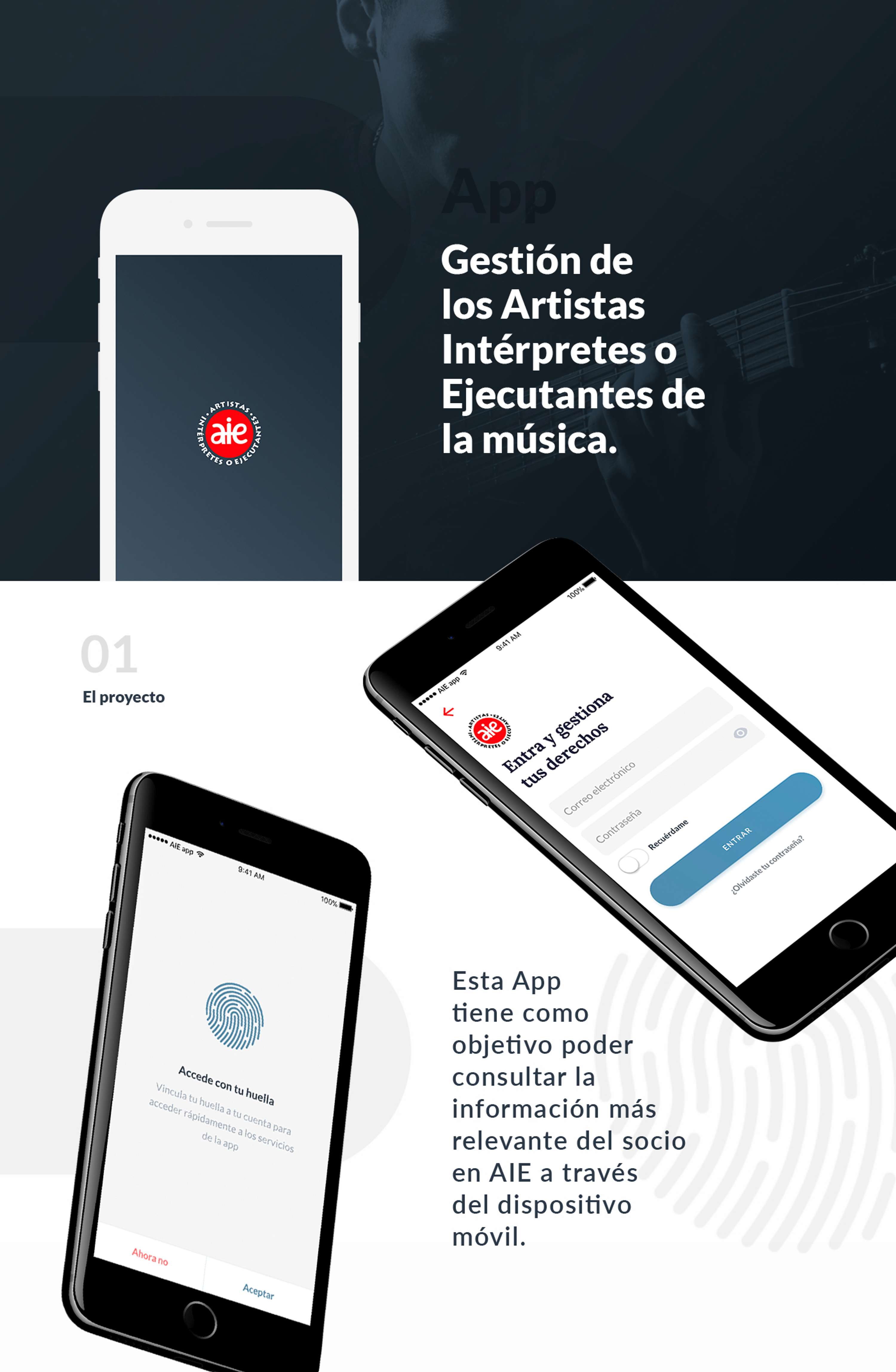 UX/UI Music artists management app by Raquel Sacristán Risueño