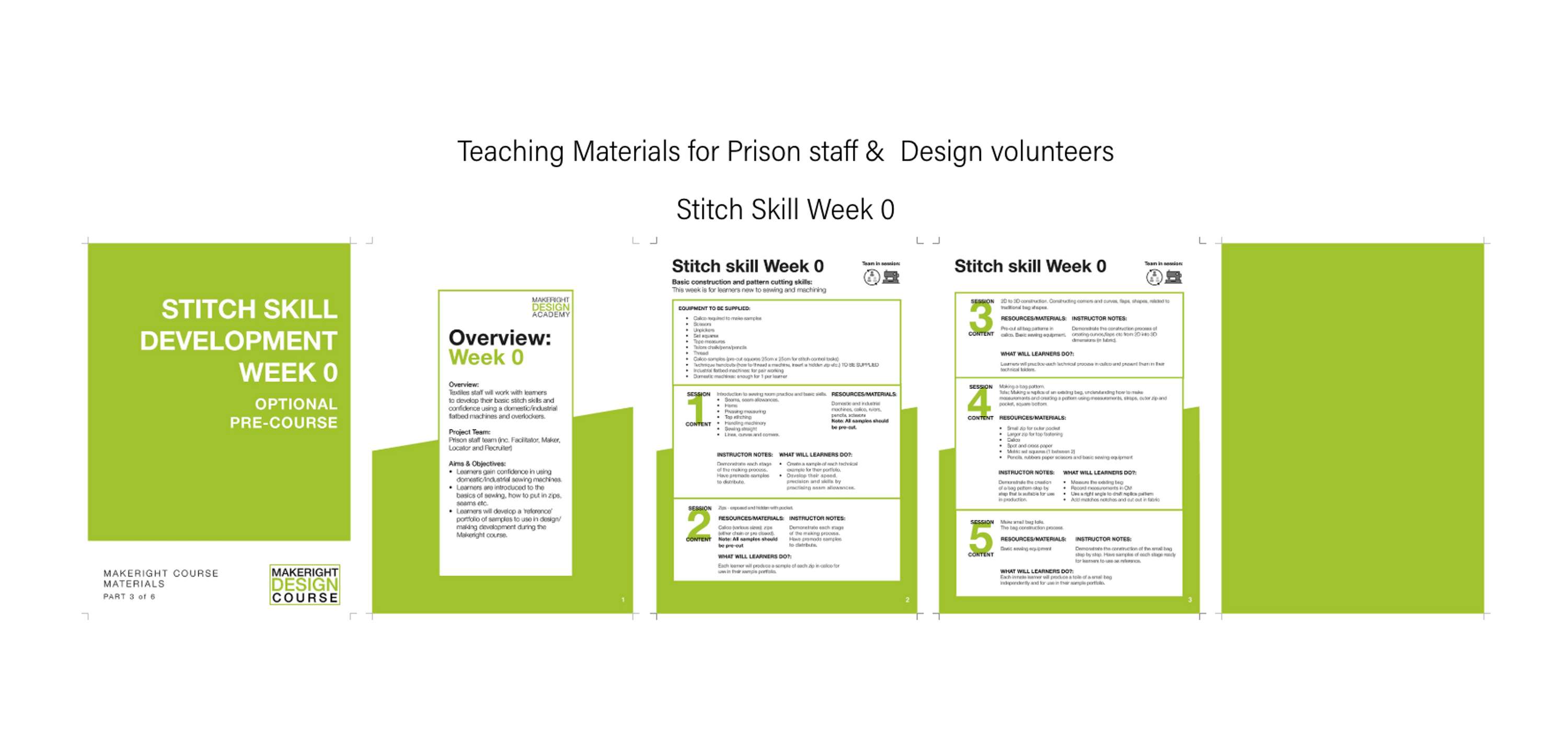 Makeright Design Academy - Teaching Materials by Danni Nicole O'Malley