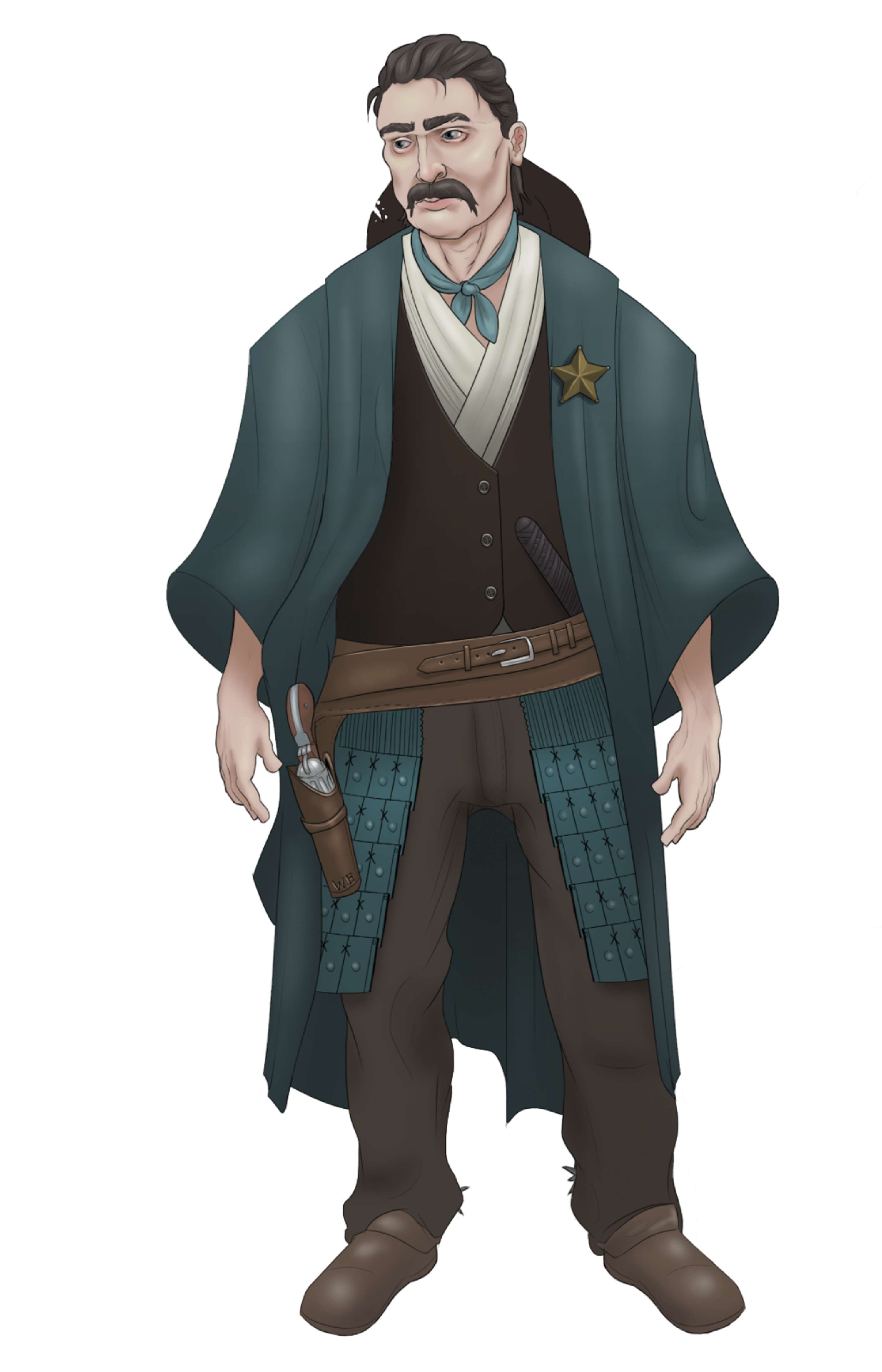 Character Design  - Wyatt Earp by Tom Huxley