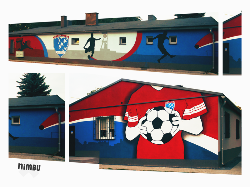Soccer School Mural by Kamil Wątroba