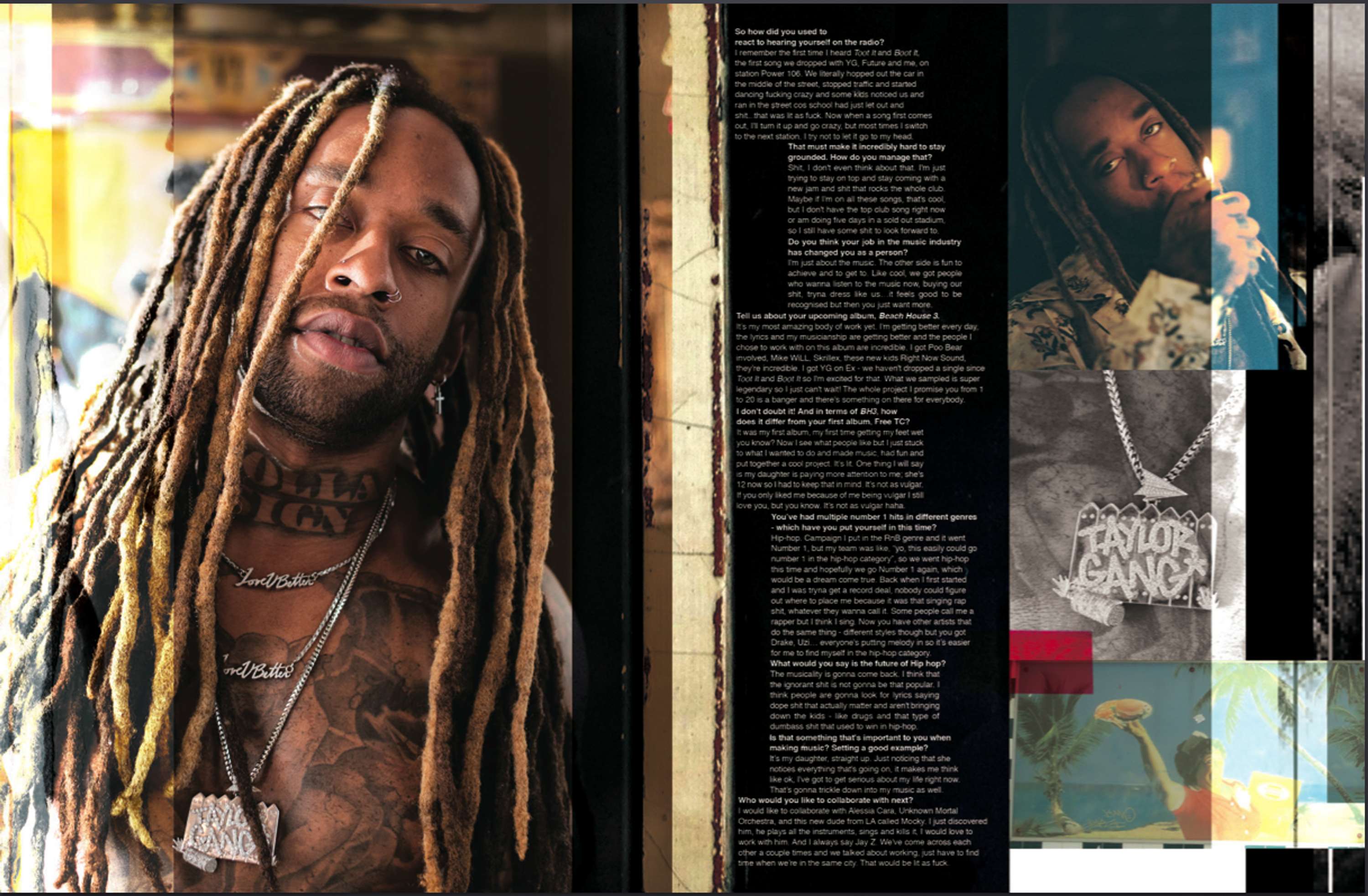 Front Page Interview with Ty Dolla $ign for 1883 Magazine by Kerri Stolerman