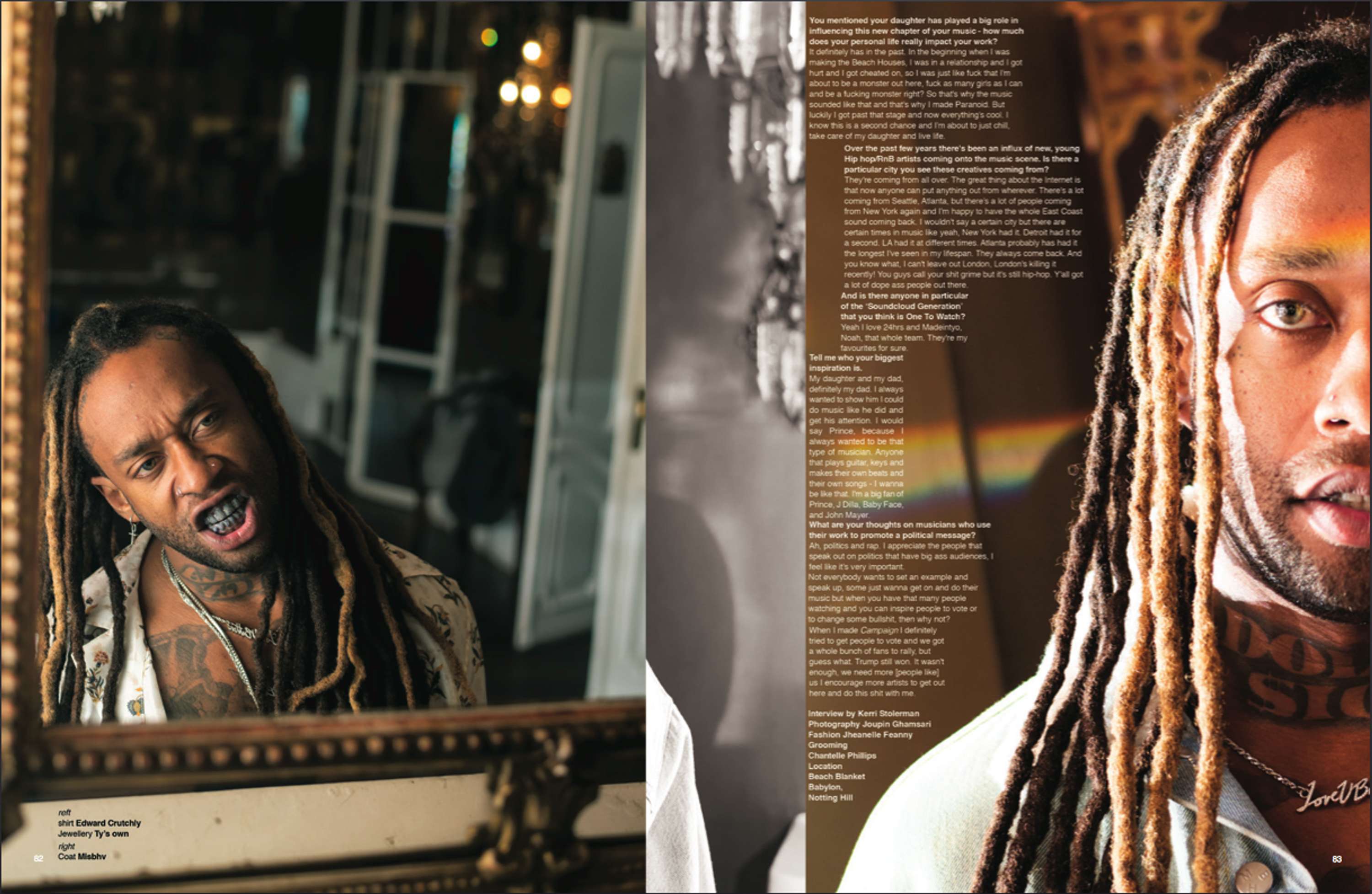 Front Page Interview with Ty Dolla $ign for 1883 Magazine by Kerri Stolerman