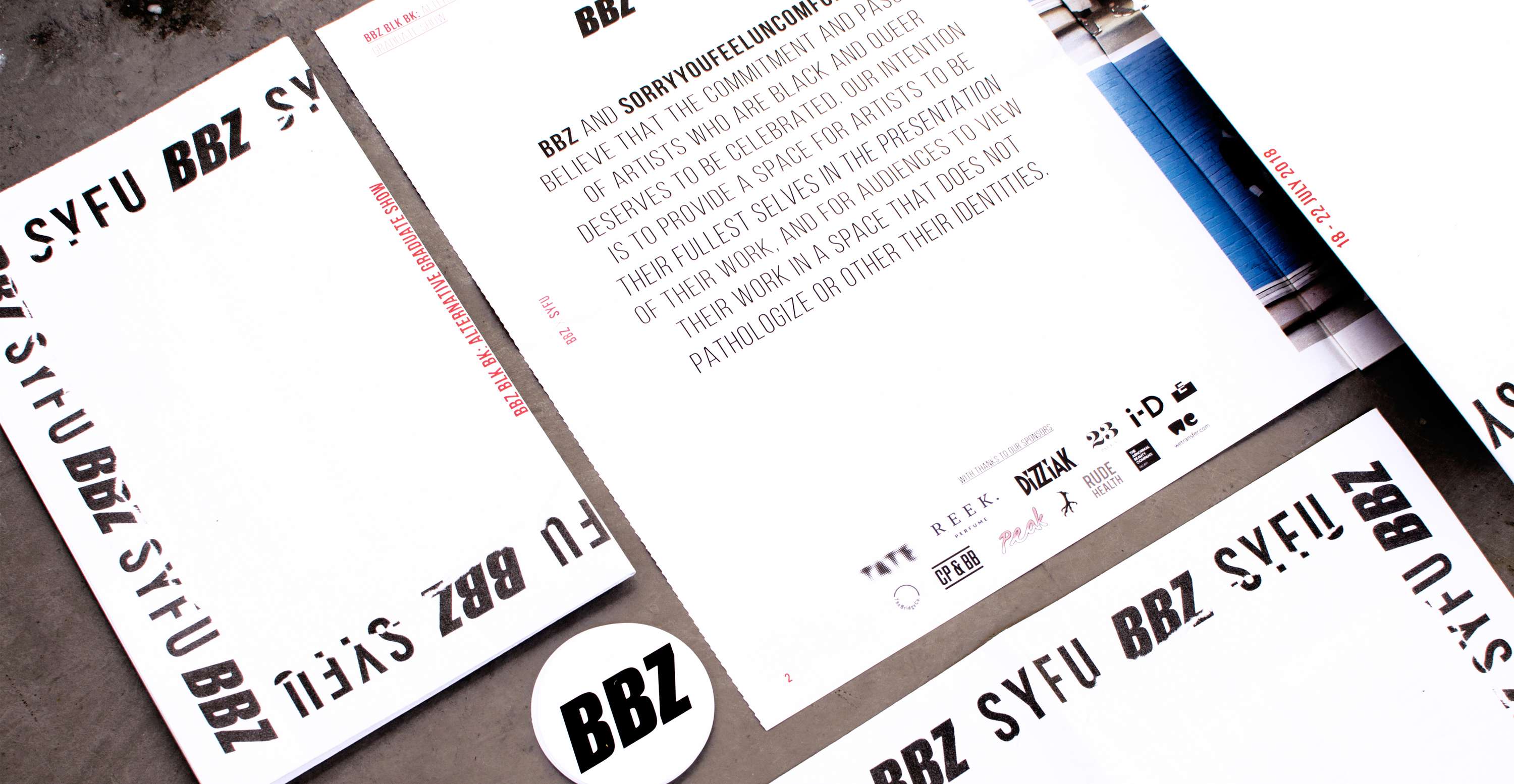 BBZ BLK BK: Alternative Graduate Show Zine by Joshua Woolford