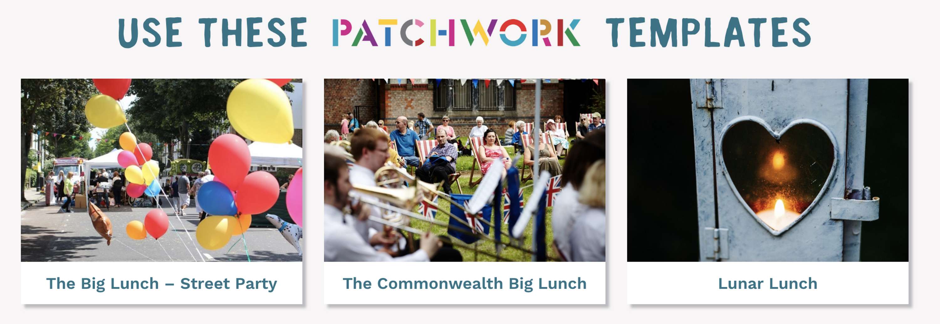 Patchwork partners with The Big Lunch by Patchwork