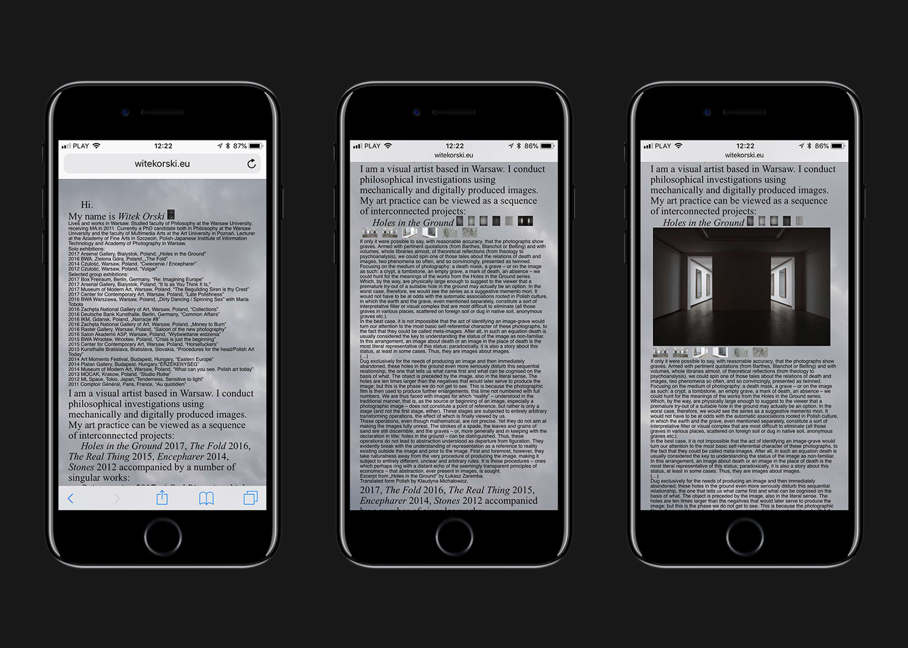 WITEK ORSKI – website for a recognizable Warsaw based digital visual artist. by Marek Czyz