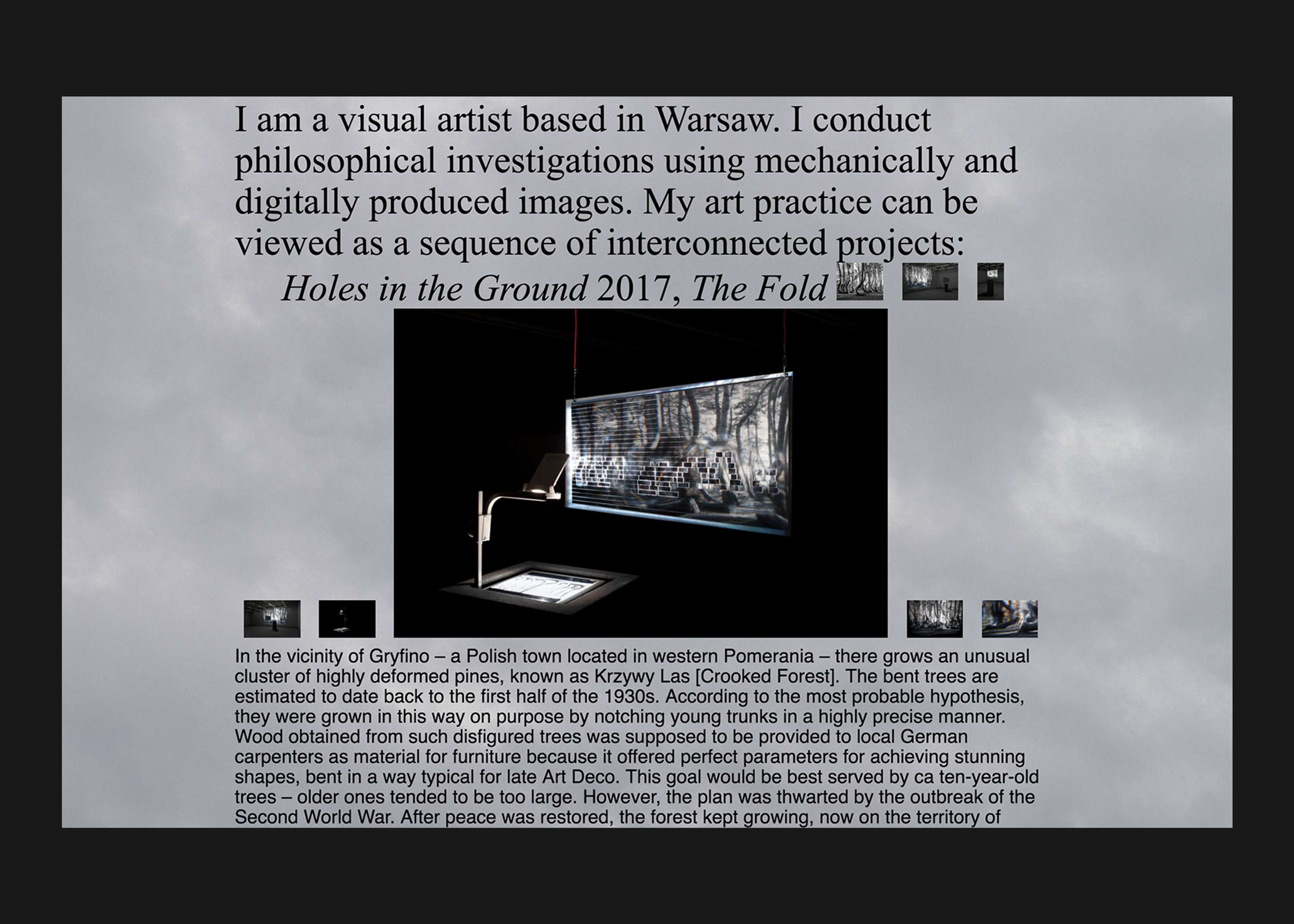 WITEK ORSKI – website for a recognizable Warsaw based digital visual artist. by Marek Czyz
