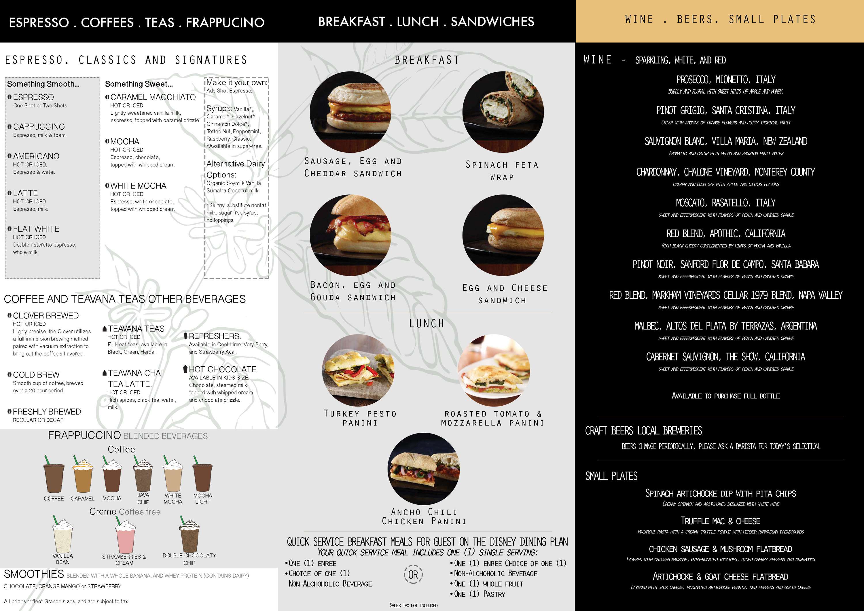 Starbucks Reserve - Design and menu branding by Jamie Rumson