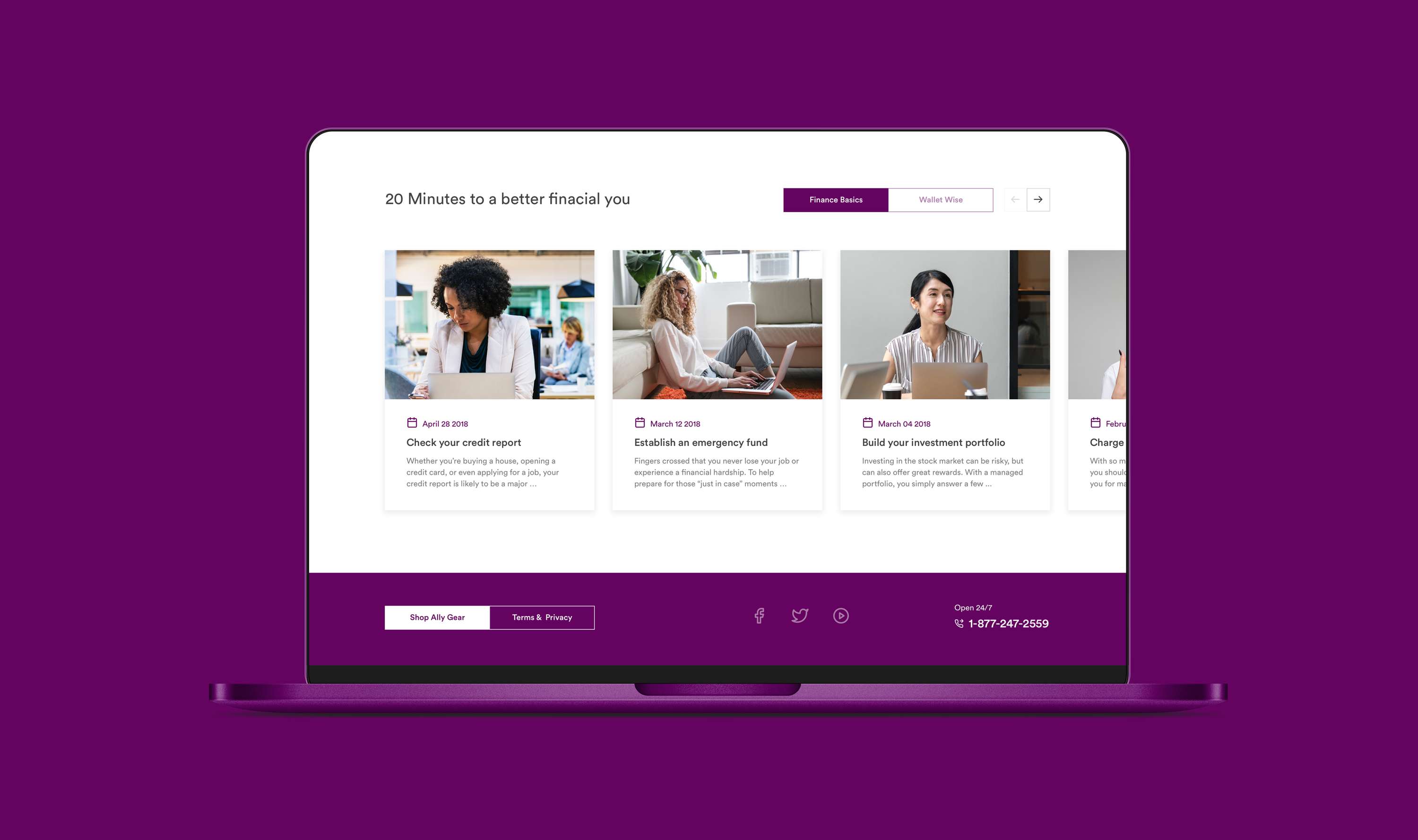 Ally–Website Concept by Salomon Onyegbulem