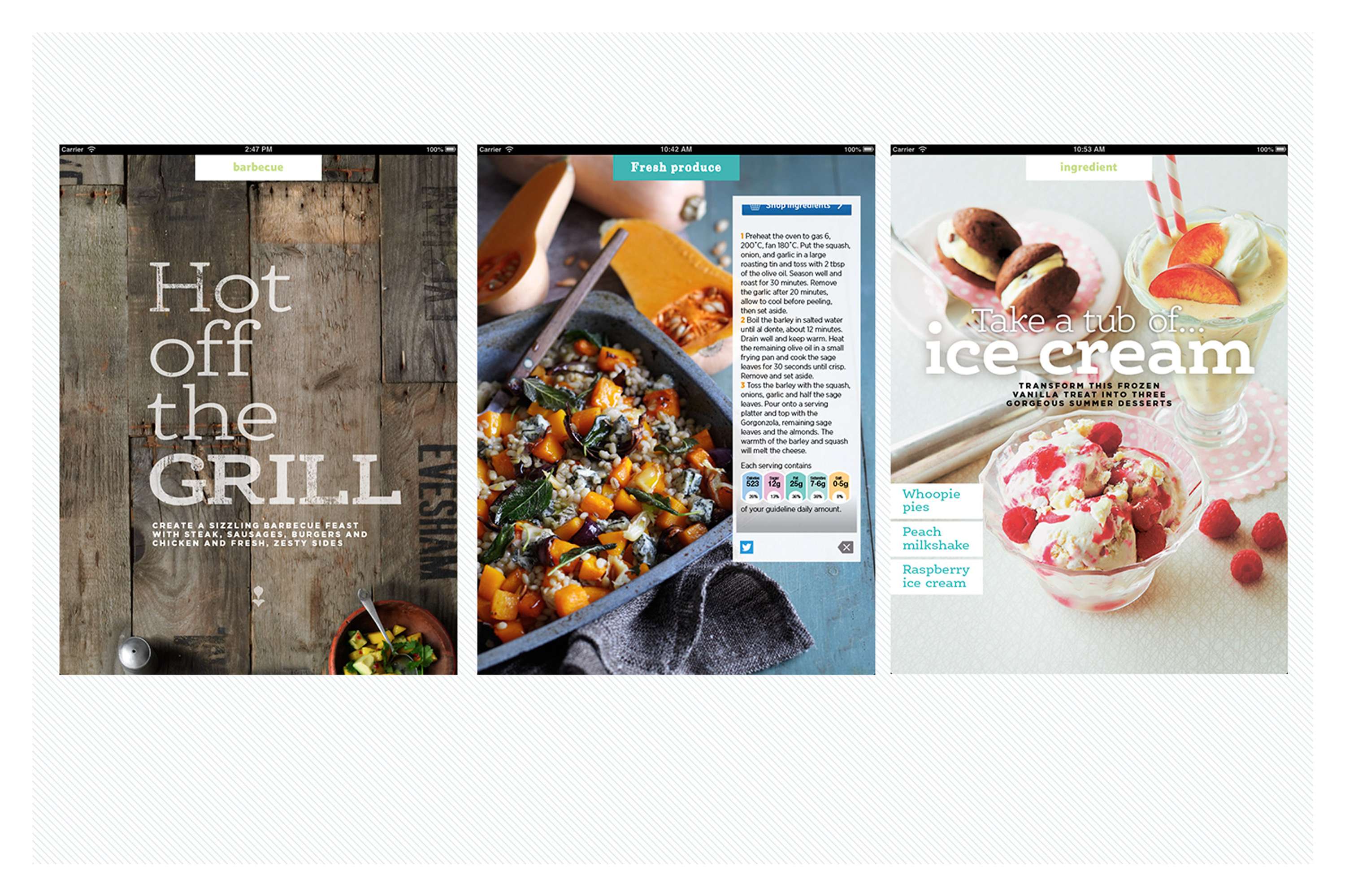 Tesco iPad projects by David Jackson