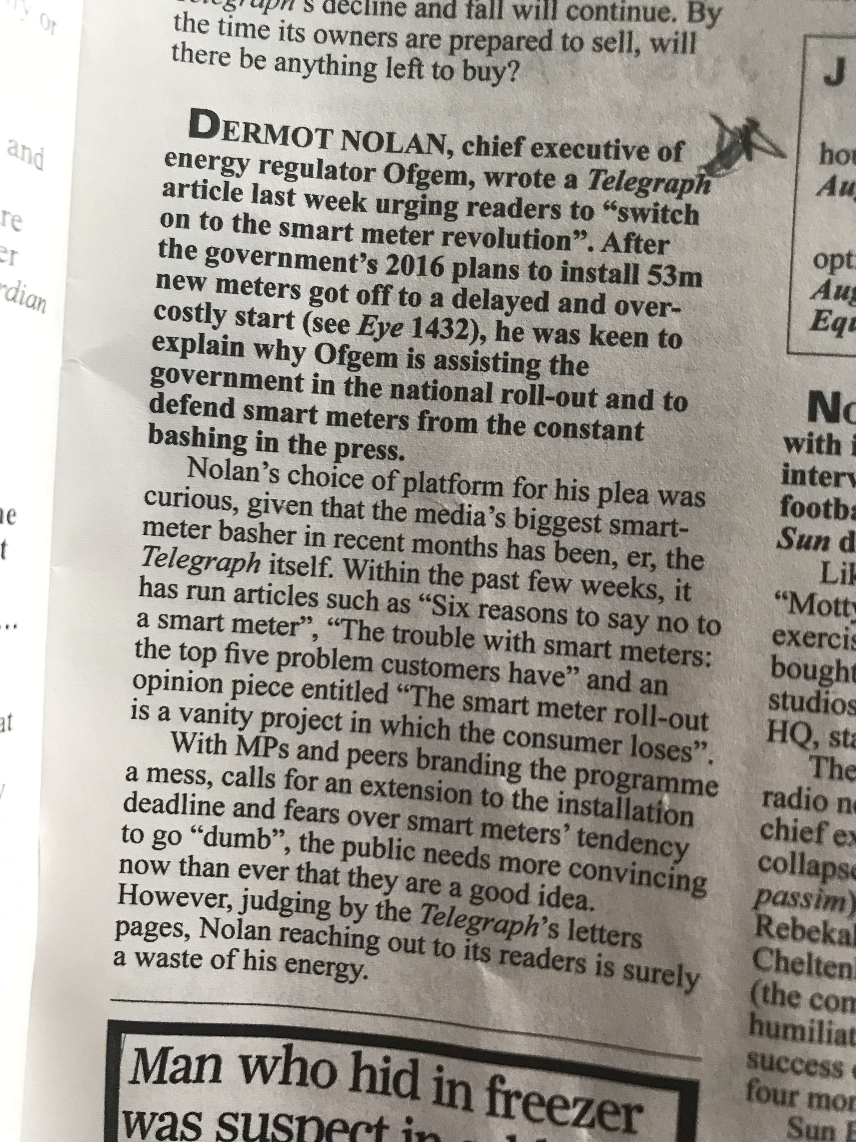 Issue 1477 Private Eye - two articles published by Lauren Morris