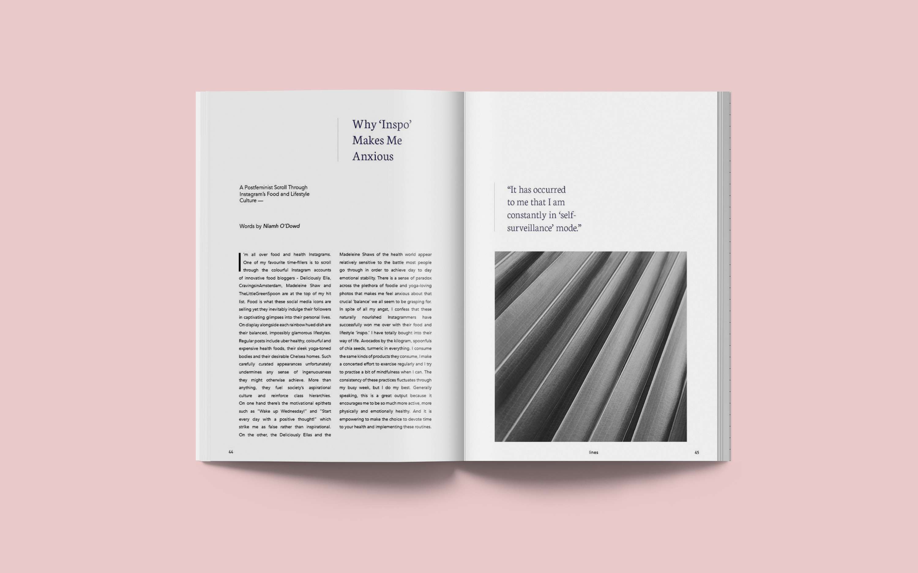 lines zine by Claire McQue