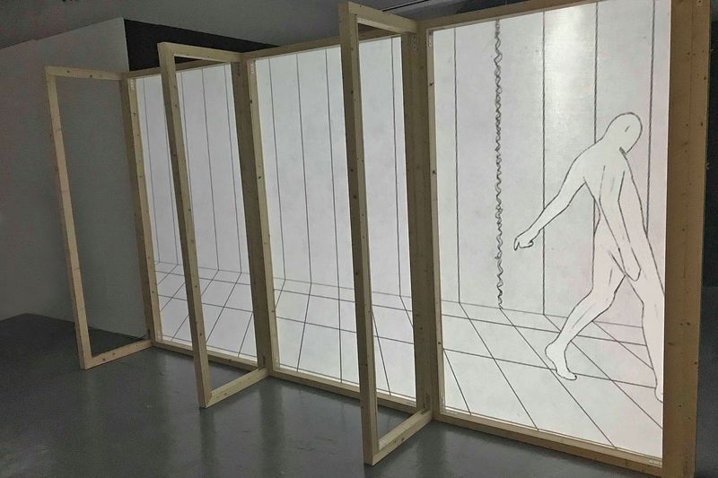 'Framing Virility' - Projection Mapped Installation by Nathan Fernée
